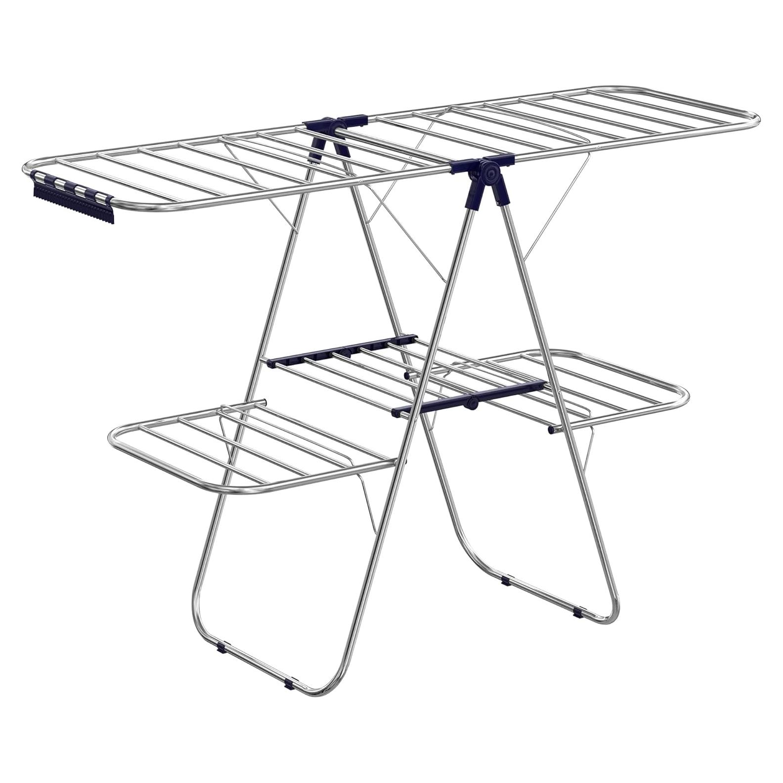 Estante Secar Ropa Plegable SONGMICS 2 Niveles 33 Varillas