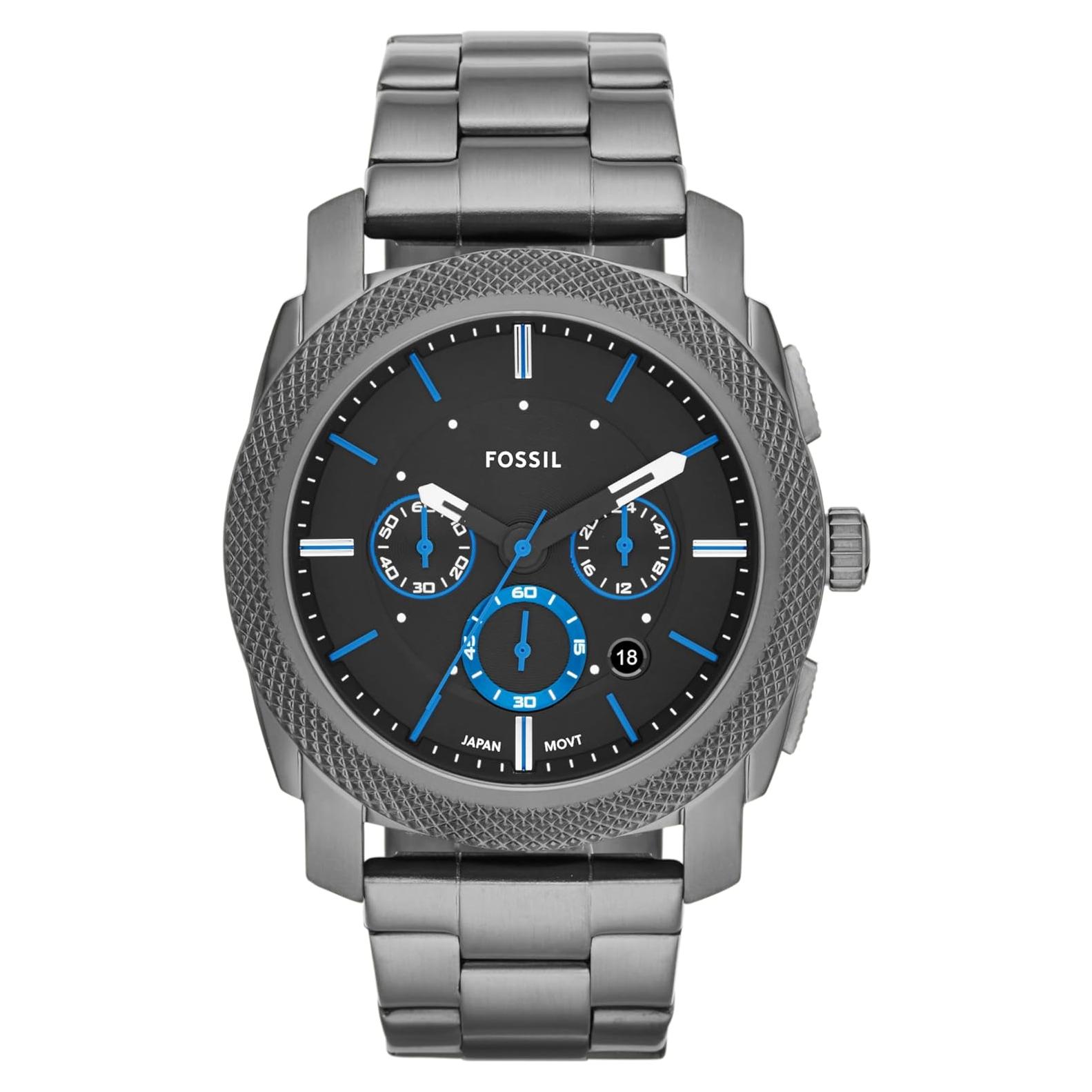 Reloj Cronógrafo de Cuarzo Fossil Machine 45mm Acero Inoxidable