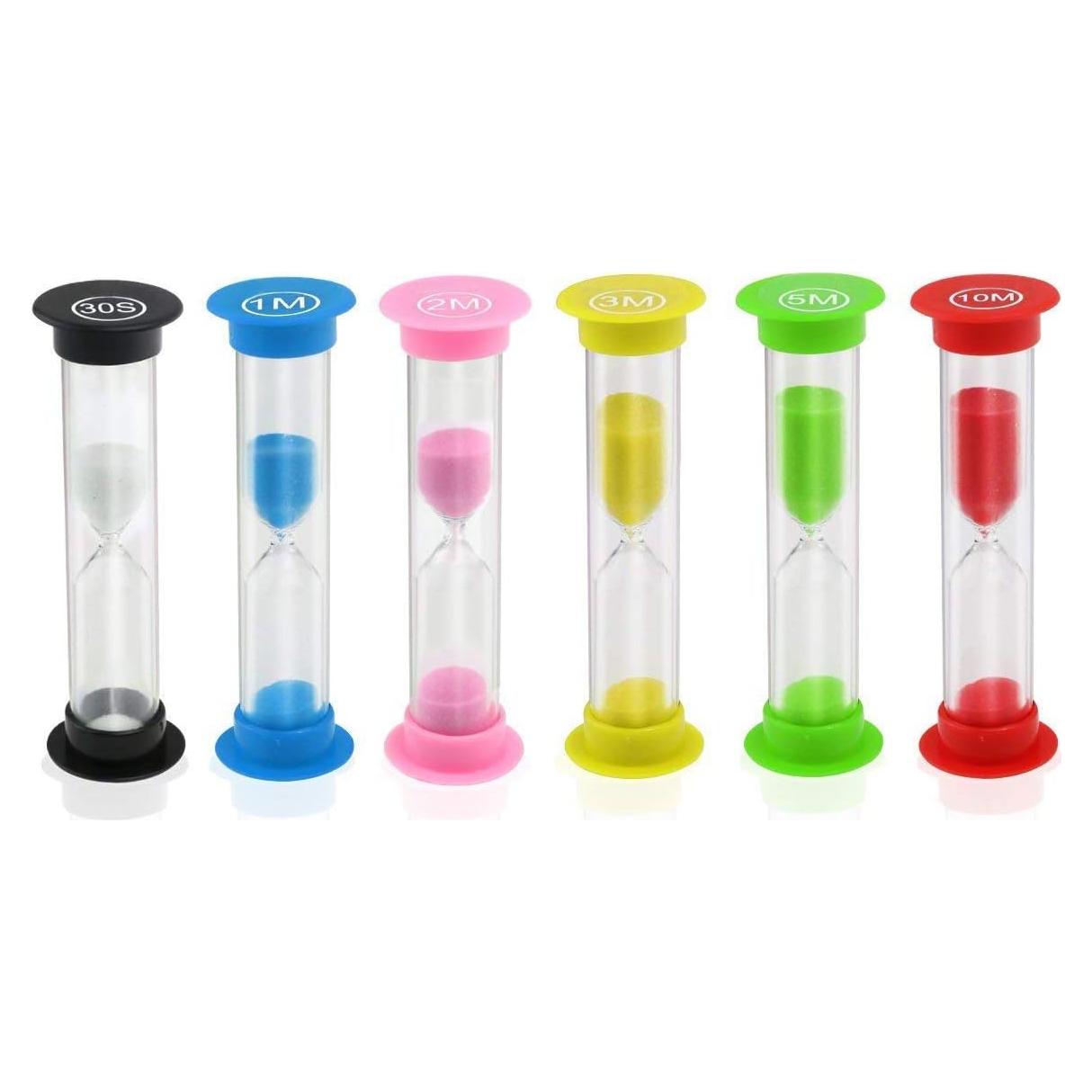 Reloj de Arena KISEER 6 Pcs Temporizadores Coloridos