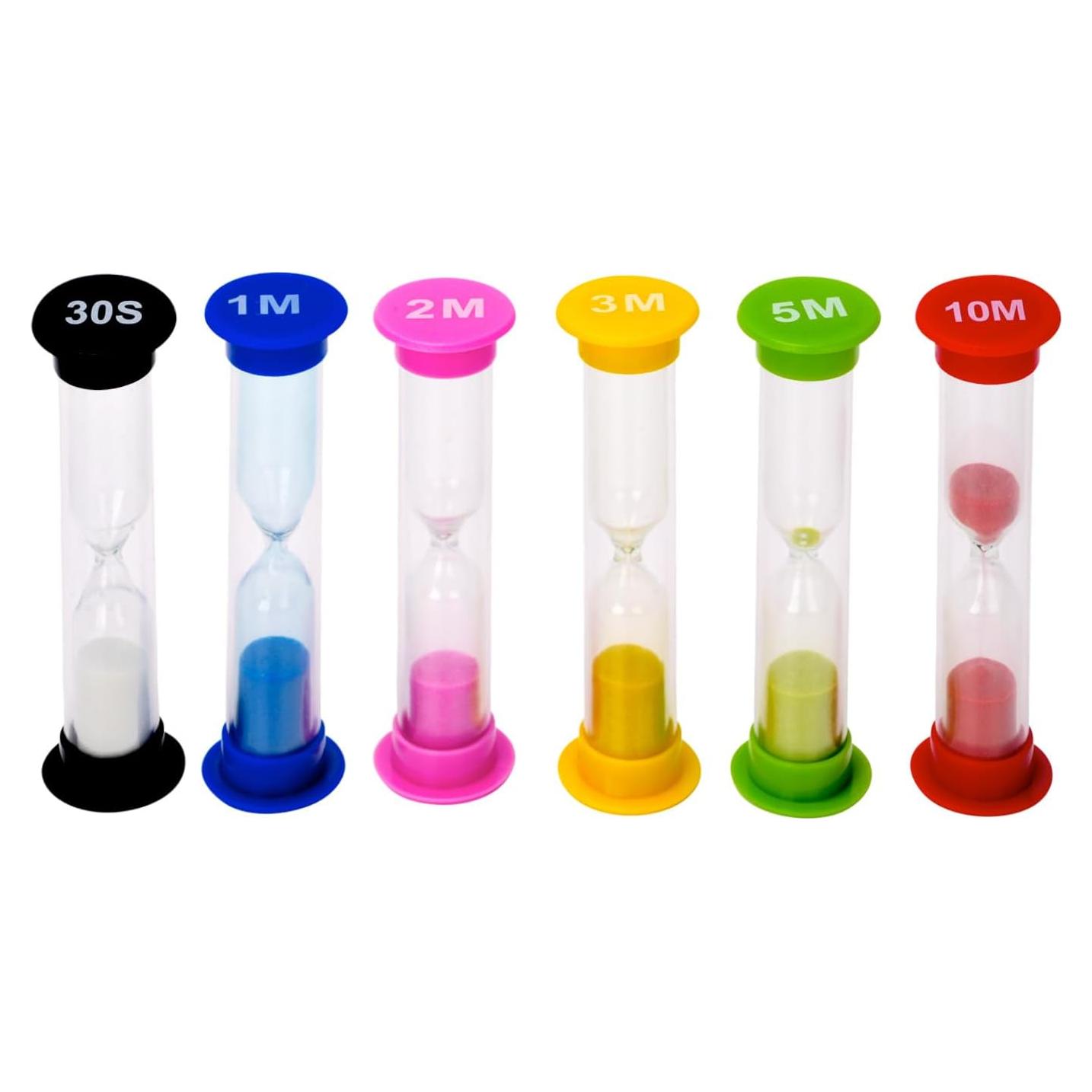 Temporizador de Arena I-MART Paquete de 6 Colores Variados