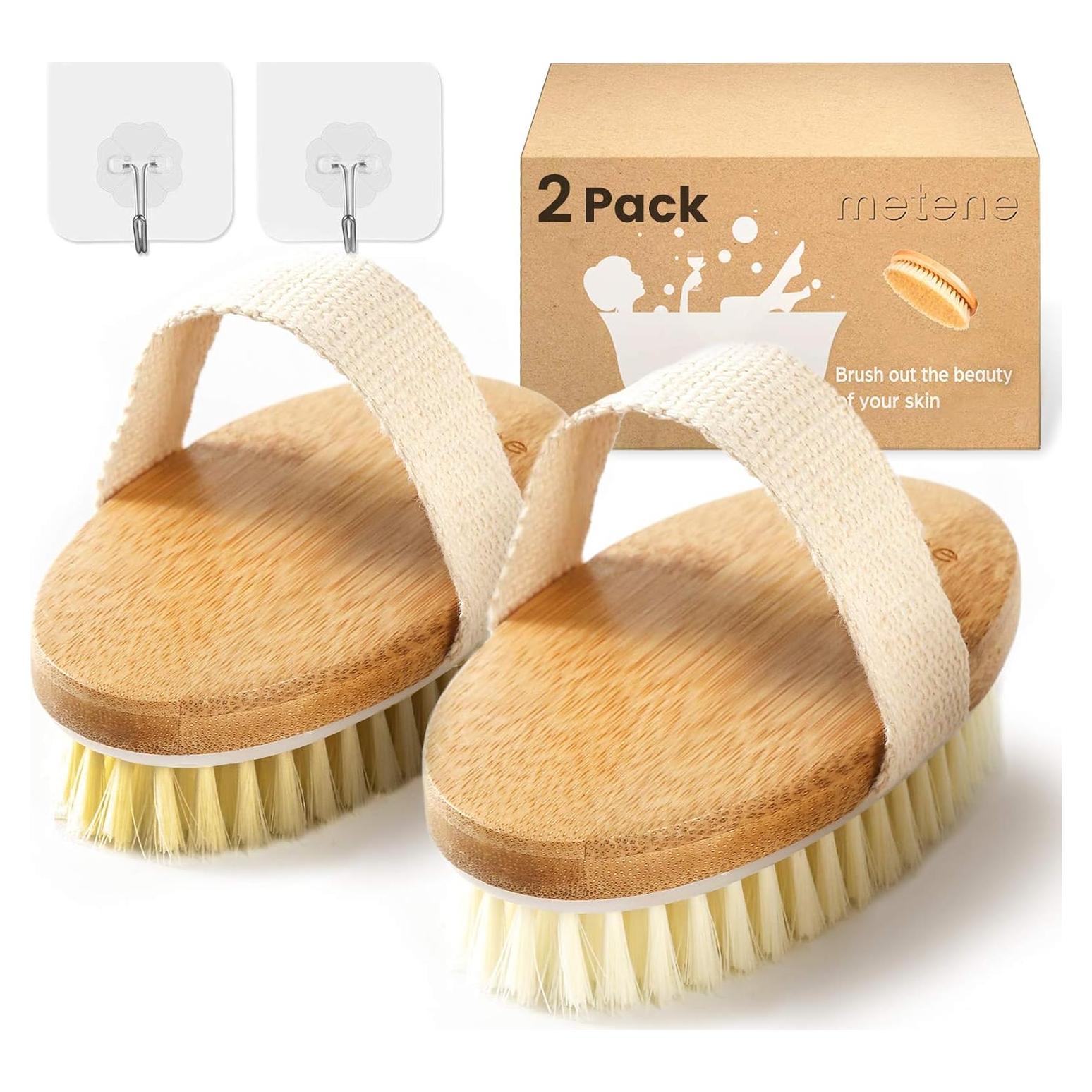 Cepillo Corporal Metene con Cerdas Naturales - 2 Piezas