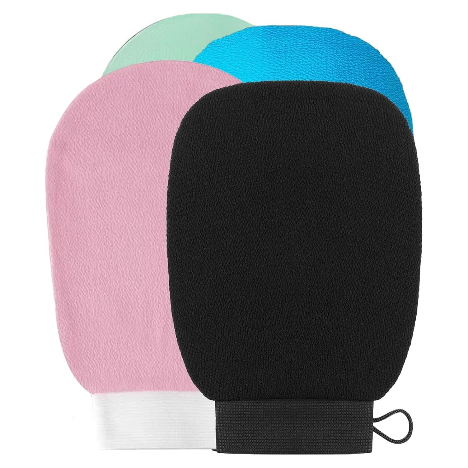 Paquete de 4 Guantes Exfoliantes Effloresce para Ducha