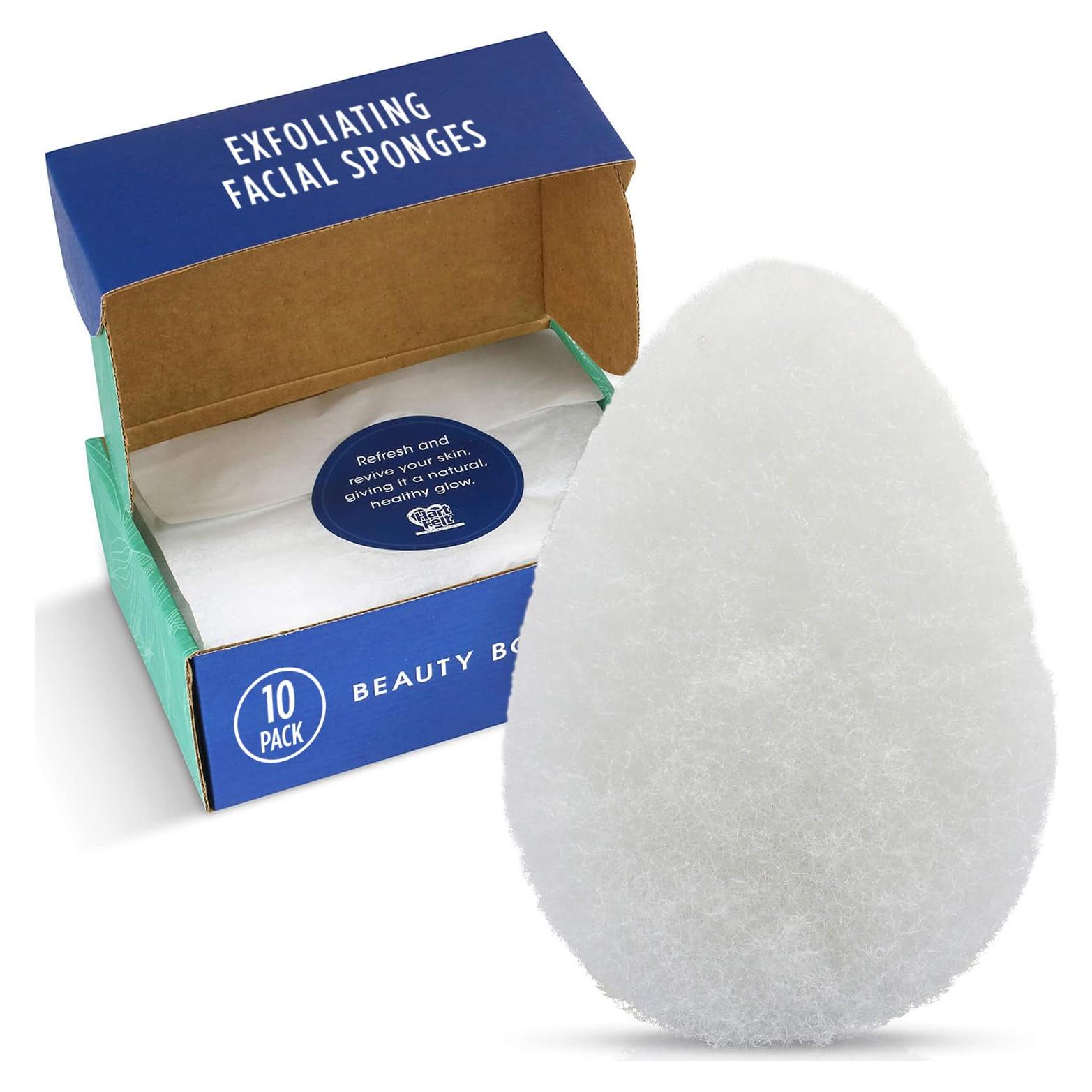 Esponjas Faciales Exfoliantes HartFelt - Paquete de 10
