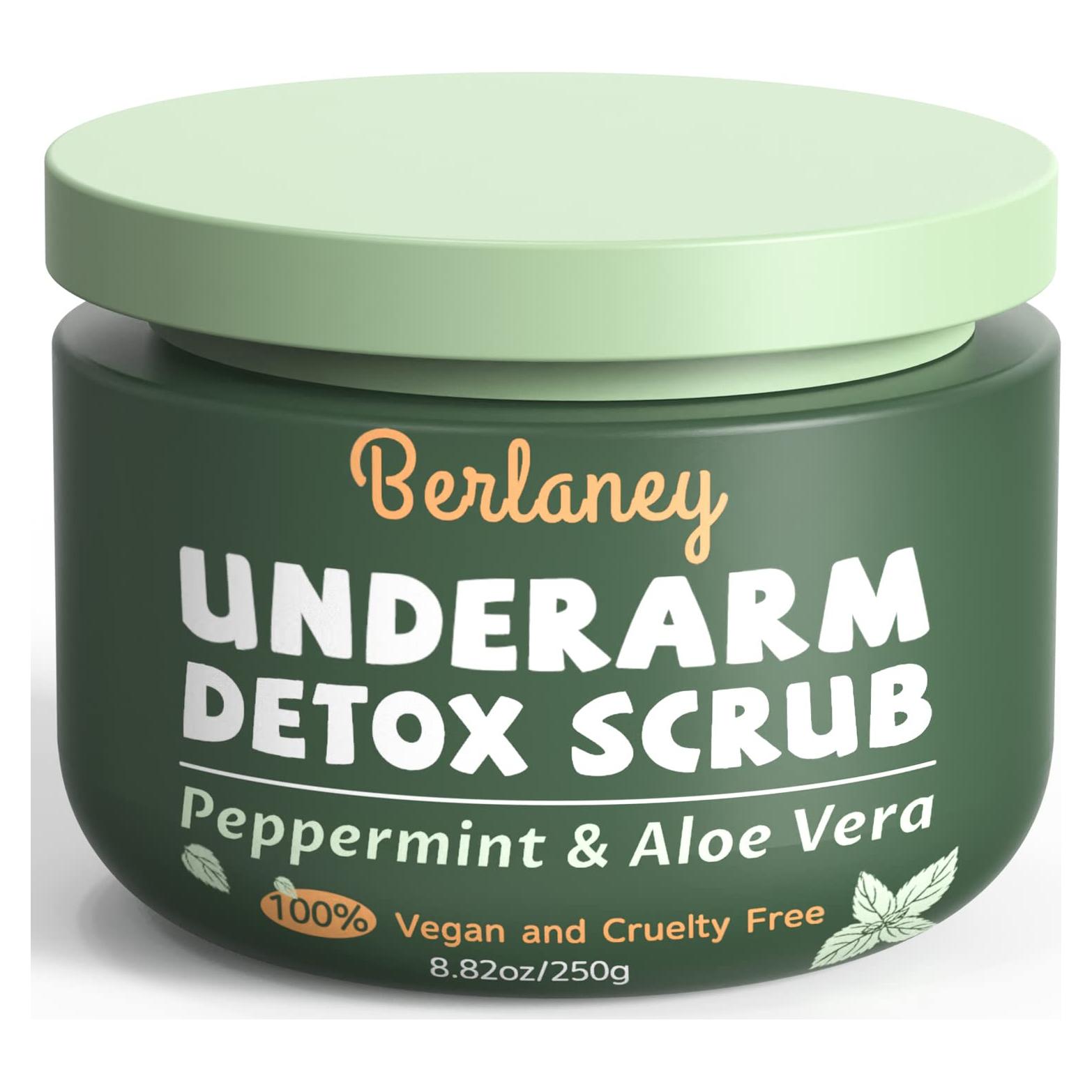 Exfoliante Detox para Axilas Berlaney 249 g Menta Aloe Vera