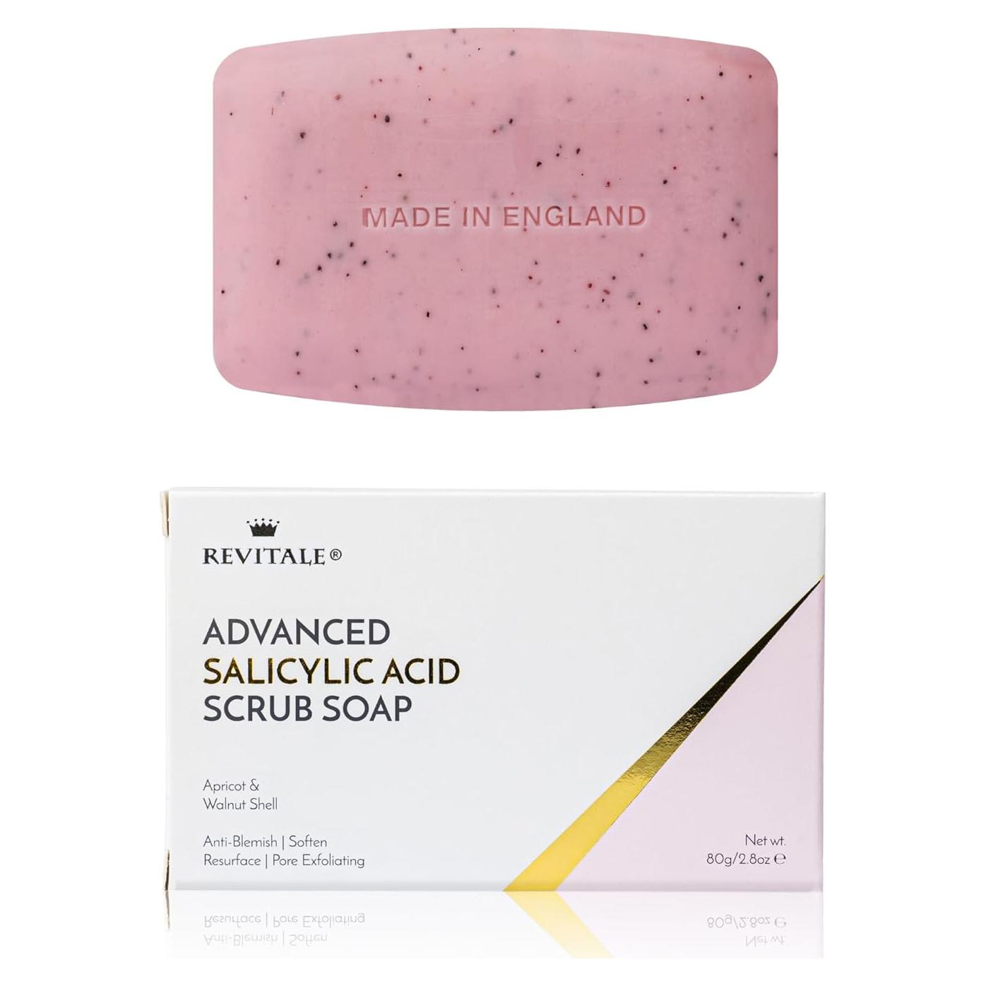 Jabón Exfoliante Ácido Salicílico Revitale 80g Piel Suave