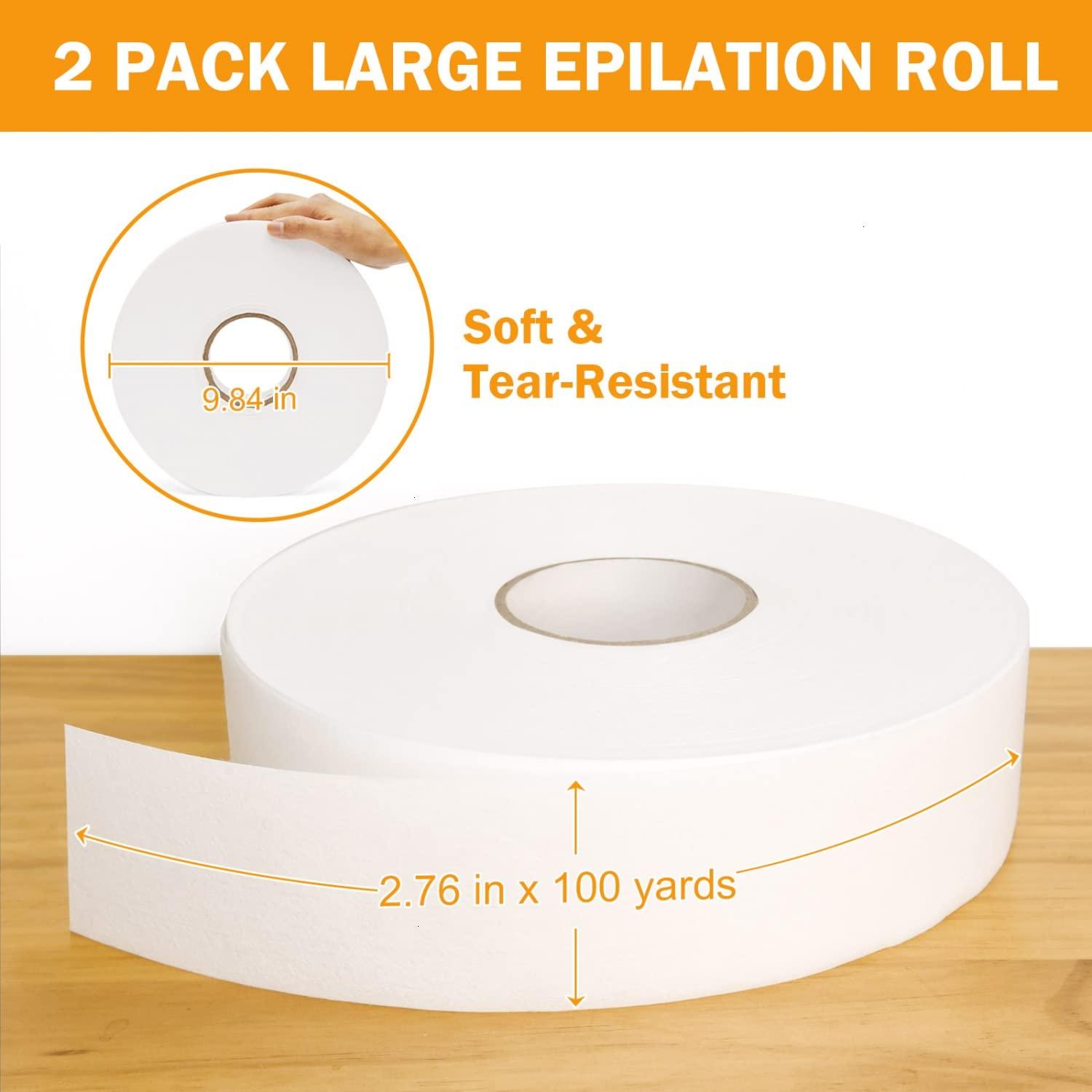 Rollo de tiras de cera Vumdua 2PCS 7 cm x 91 m para depilación