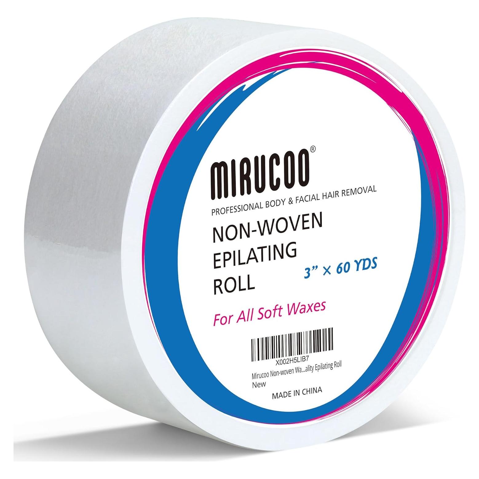 Rollo de tiras de cera Mirucoo 60 yardas hipoalergénicas