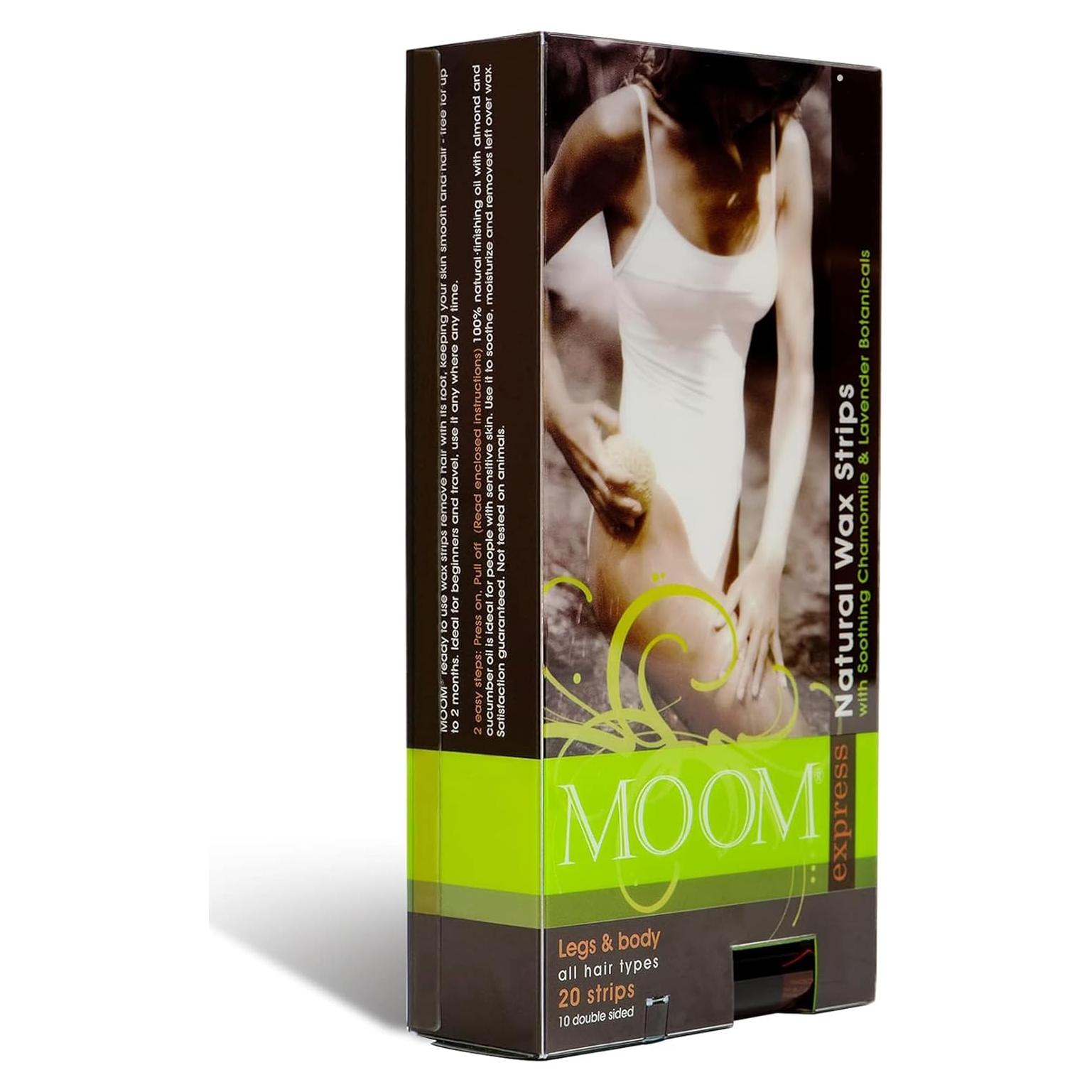 Tiras de Cera MOOM con Manzanilla y Lavanda - 10 Tiras