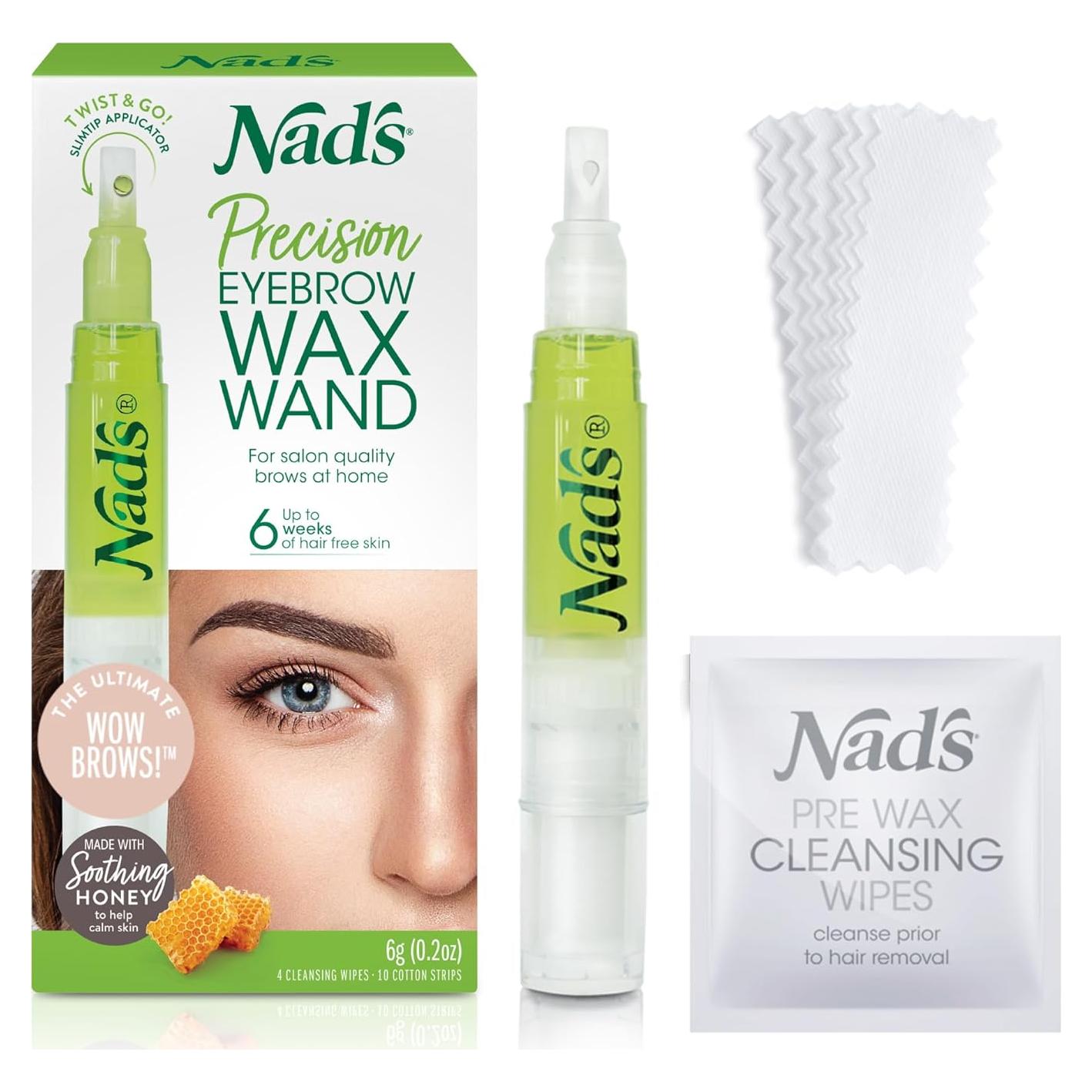 Kit de Cera para Cejas Nad's 0.057 kg, Eliminación Vello Facial