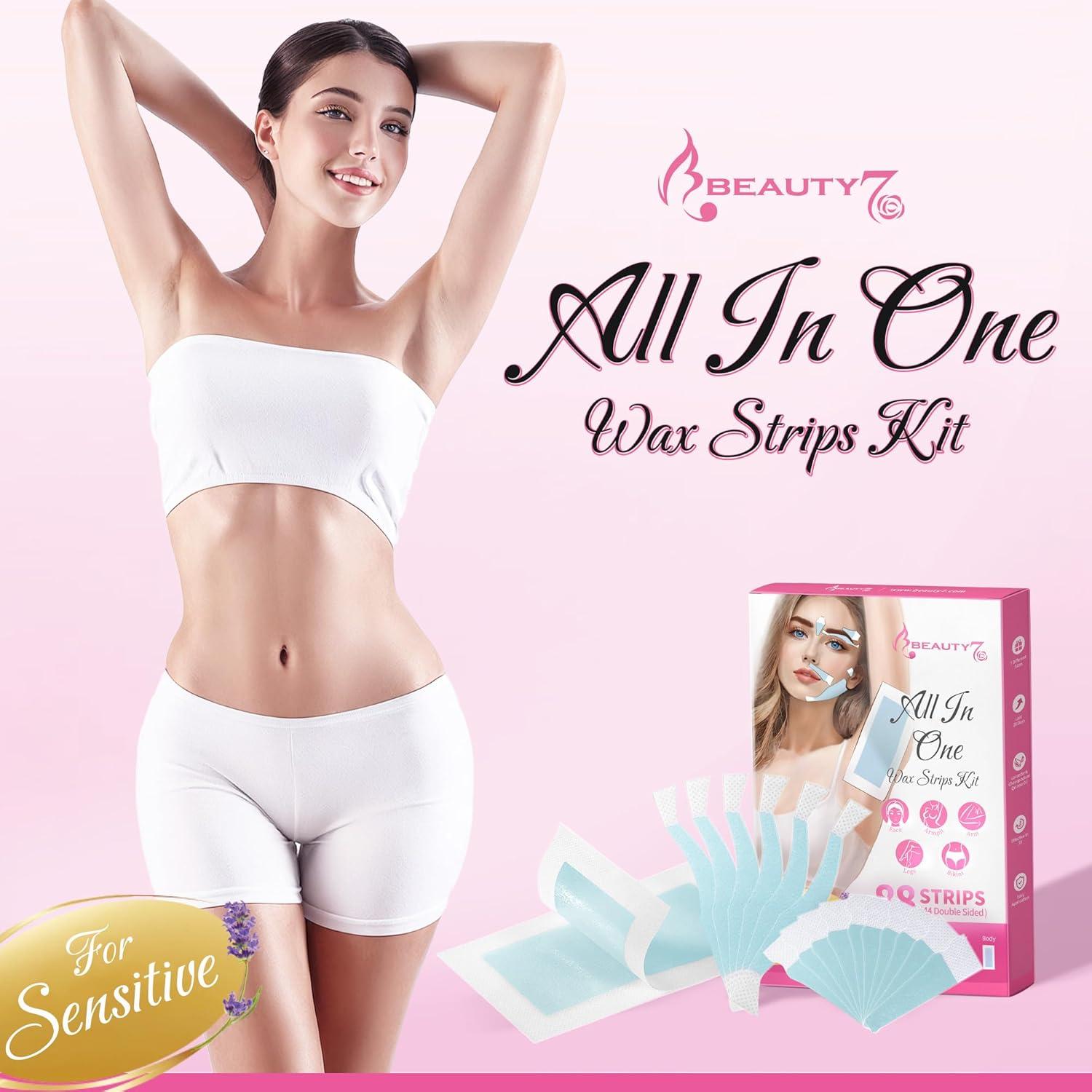 Ceras para Cejas Beauty7 - 88 Piezas Cera Corporal y Facial