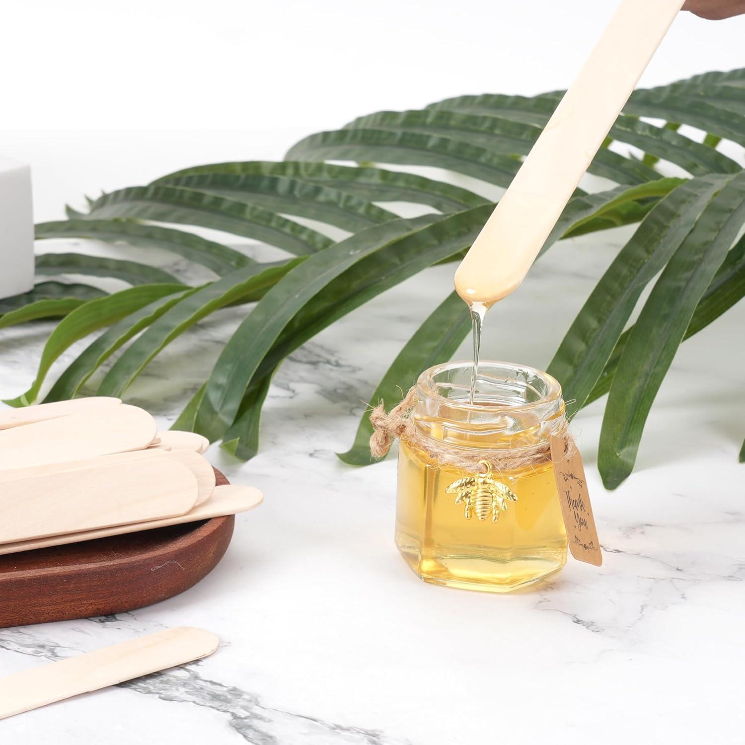 1000 Palitos de Cera de Madera EWVVSS - 4 Tamaños