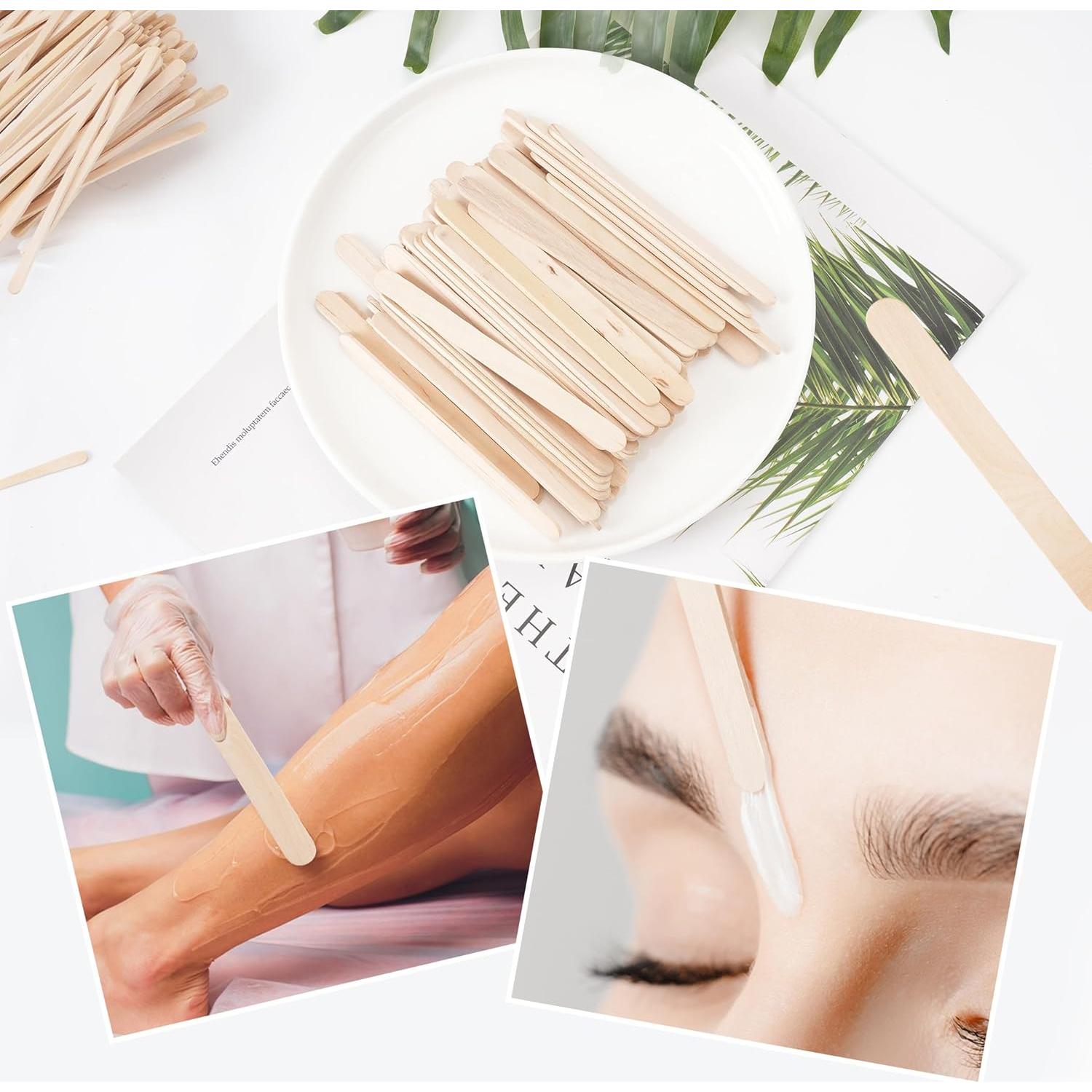 1000 Palitos de Cera de Madera EWVVSS - 4 Tamaños