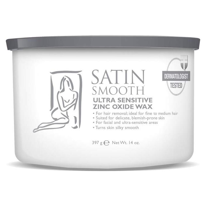 Cera Depilatoria Satin Smooth Óxido de Zinc 396 g Piel Sensible