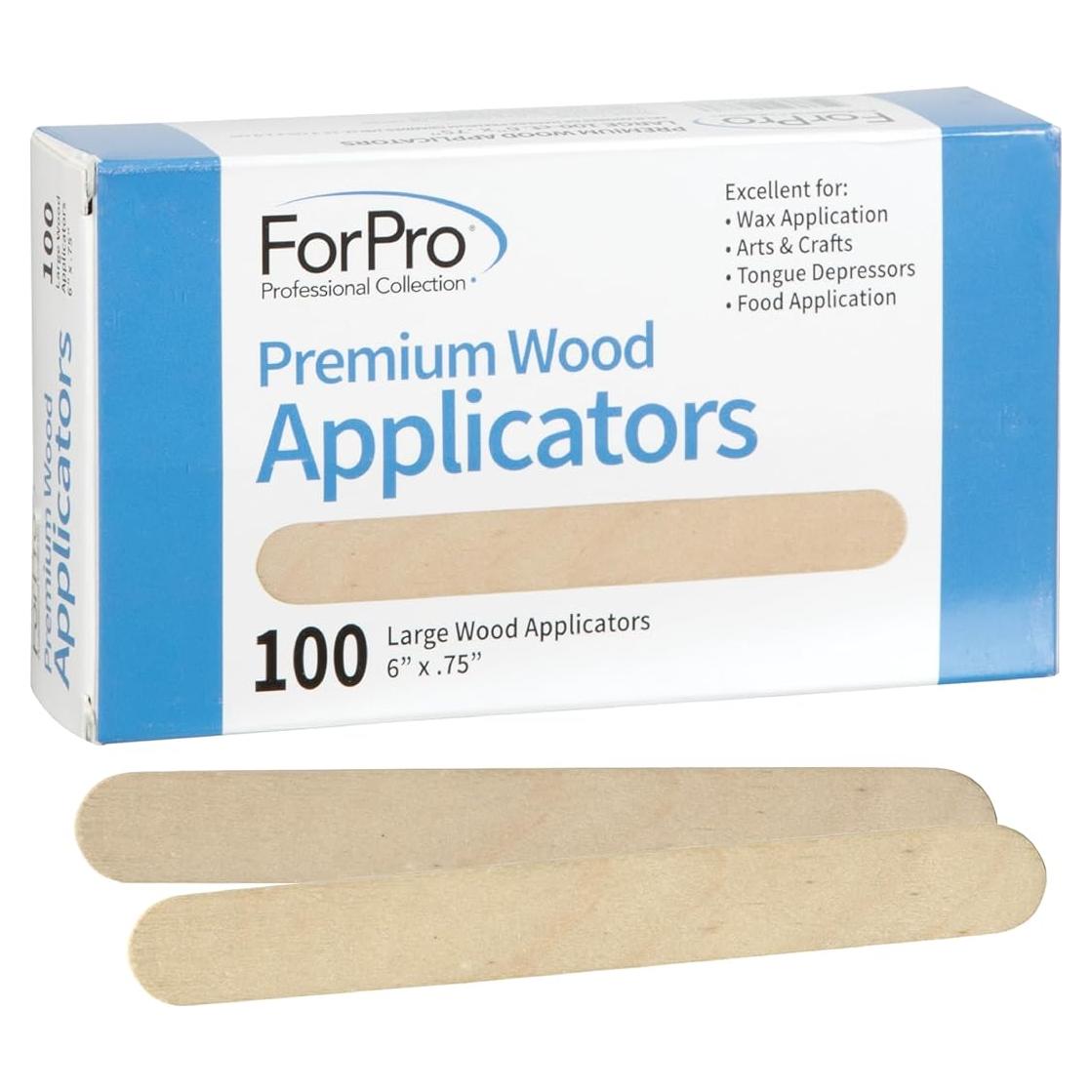 Aplicadores de Madera ForPro 100 Unidades 15,24 cm