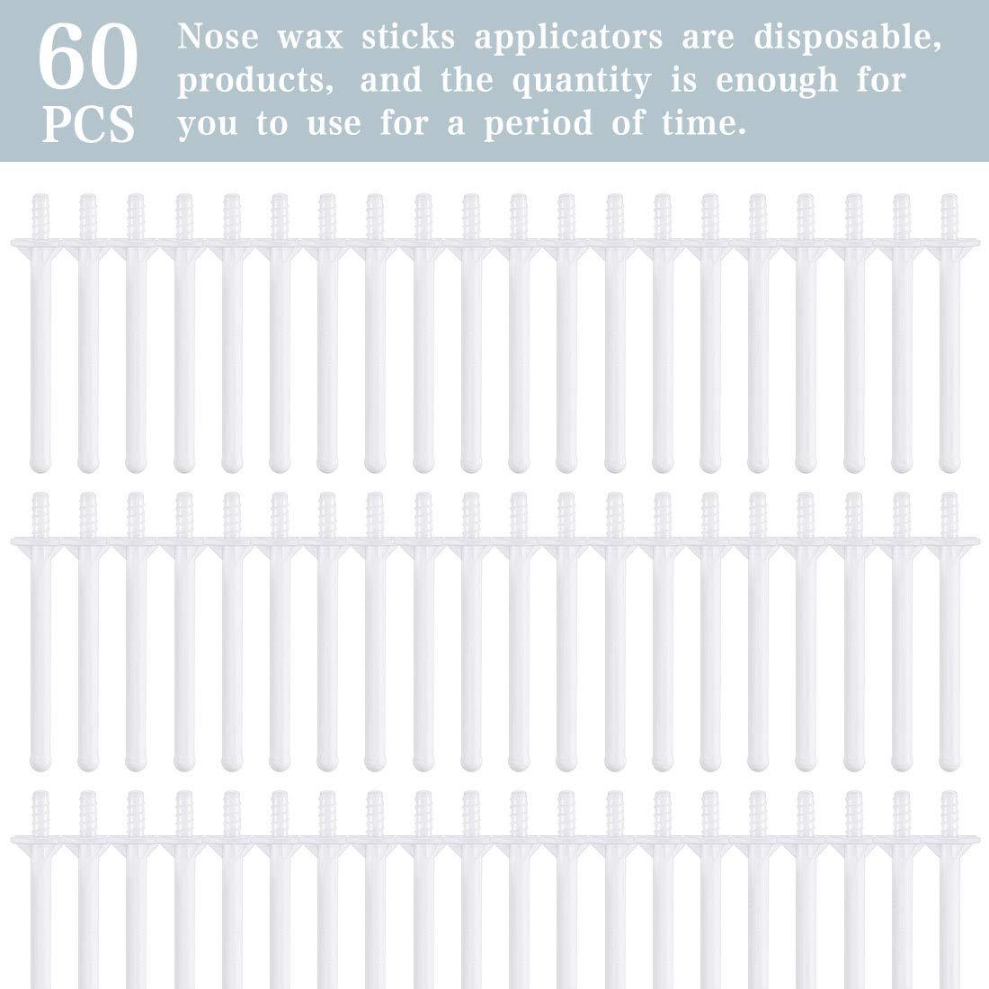 60 Piezas Aplicadores de Cera para Nariz Rolybag