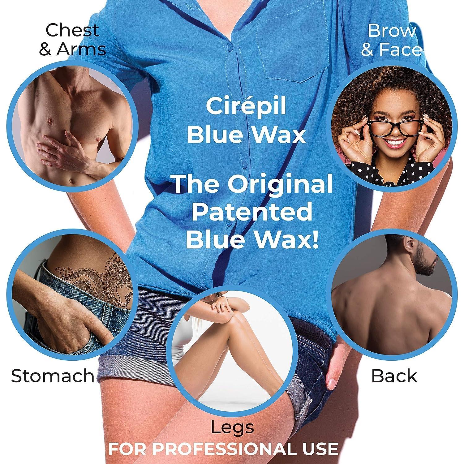 Cera Dura Cirepil Blue 400g Sin Fragancia Piel Sensible