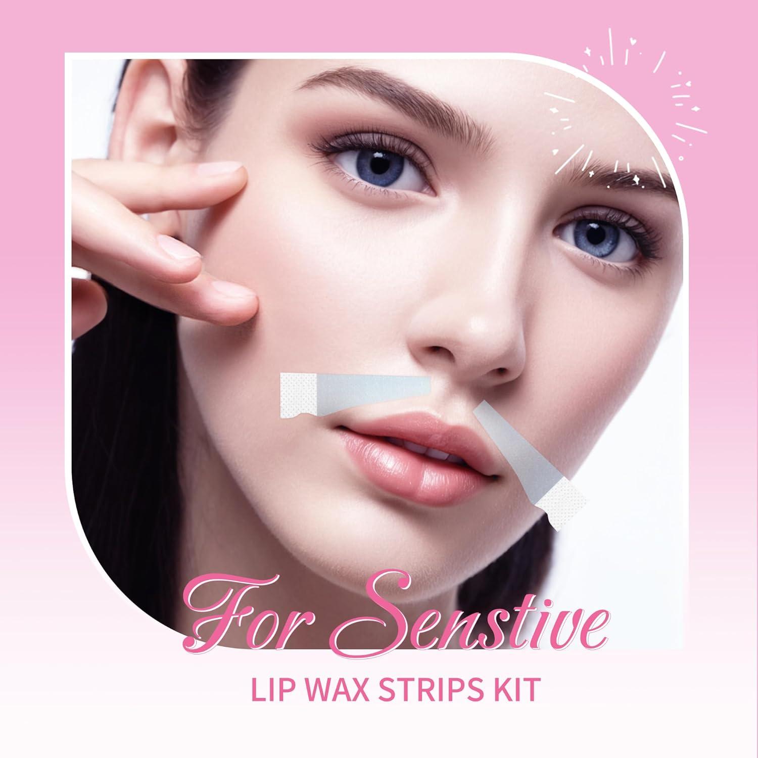 Cintas de Cera Facial Beauty7 para Piel Sensible 20 pcs