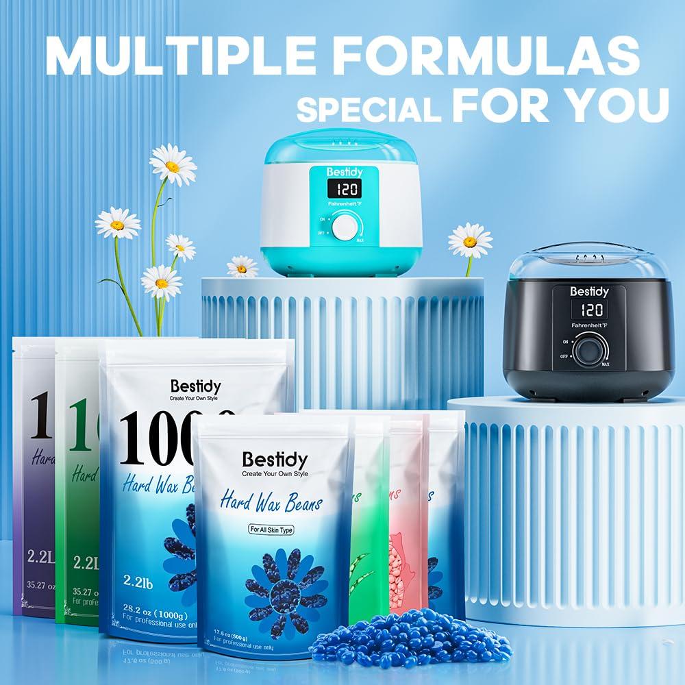 Perlas de Cera Dura Bestidy 500g para Depilación en Casa