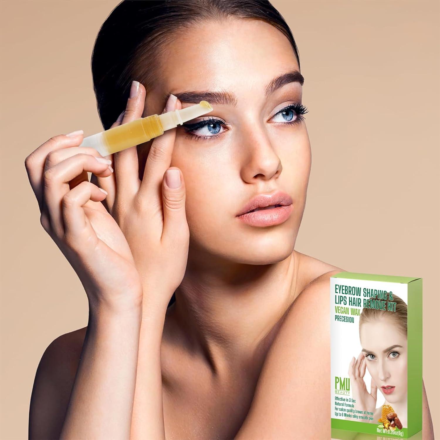 Kit de Cera para Cejas PMUBEAUTY - Depilación Facial en Casa