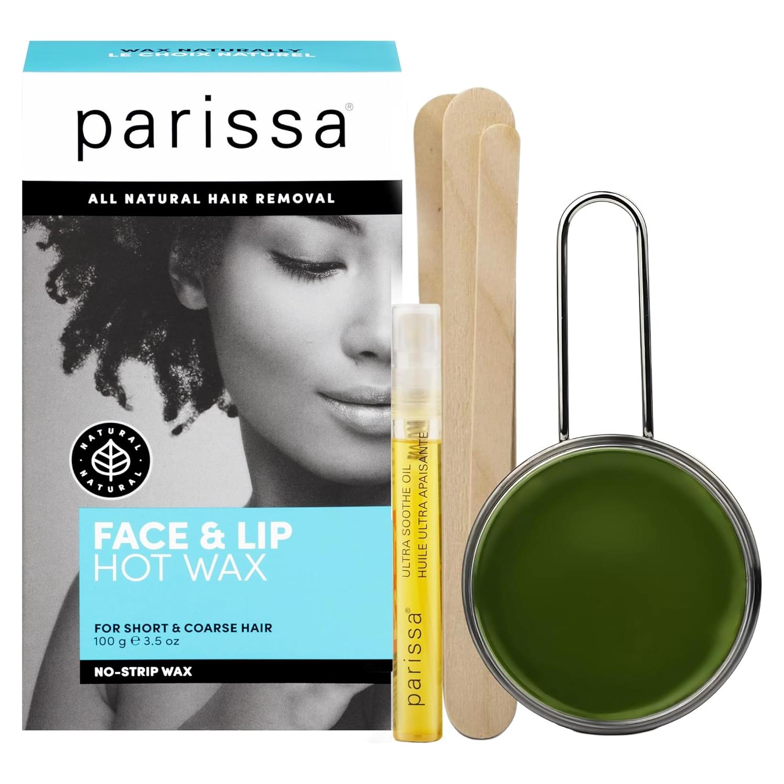 Kit de Cera Caliente Parissa 100g para Cara y Labios