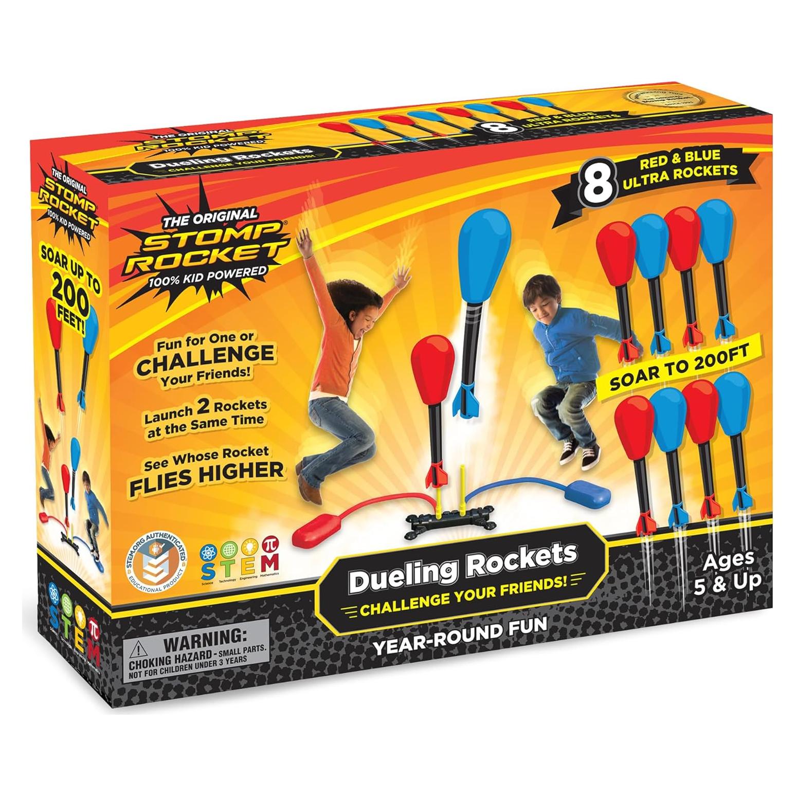 Lanzador de Cohetes Stomp Dueling + 8 Cohetes - 60 m