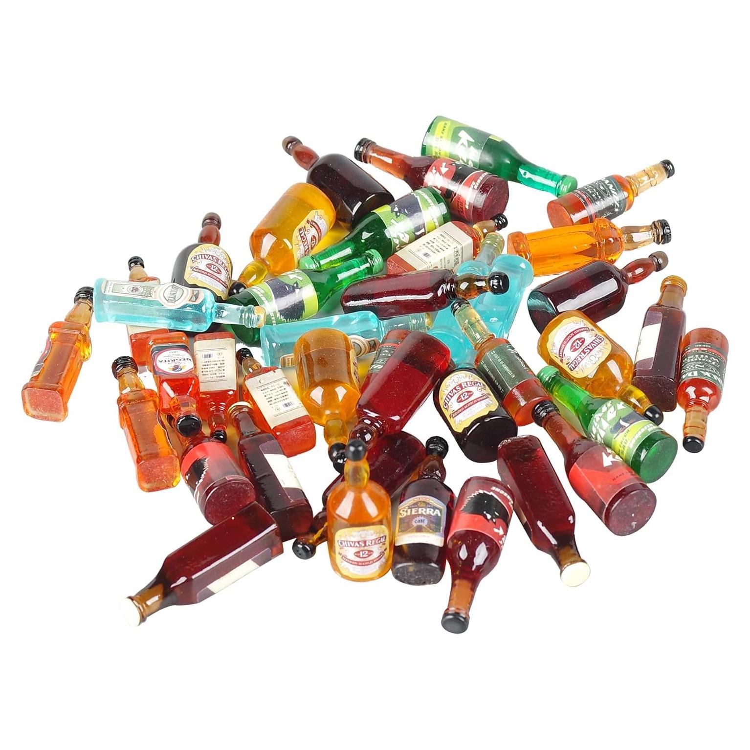 40 Mini Botellas de Cerveza Falsas LIJIAN'S SHOP Decoración