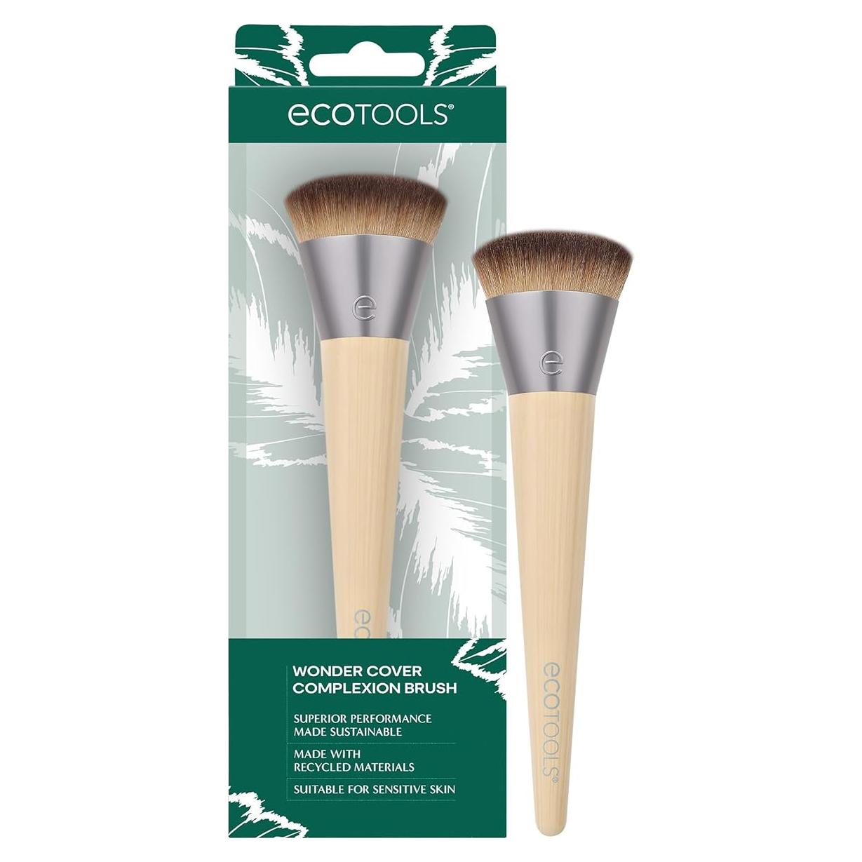 Brocha de Base EcoTools Wonder Cover, Cerdas Sintéticas