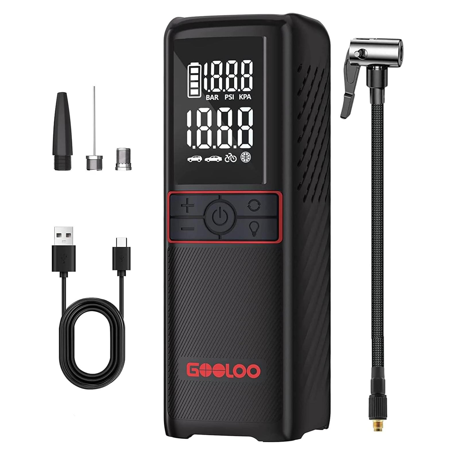 Compresor de Aire GOOLOO GT160 160PSI Portátil Inalámbrico