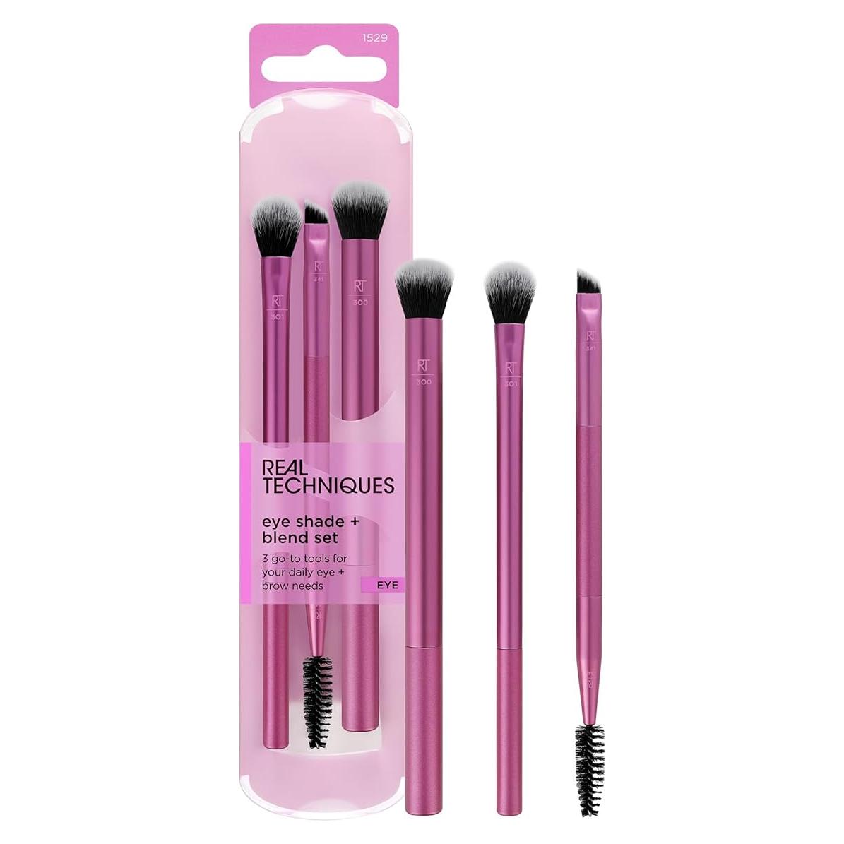 Trío de Brochas de Maquillaje Real Techniques - Sombra y Difuminado