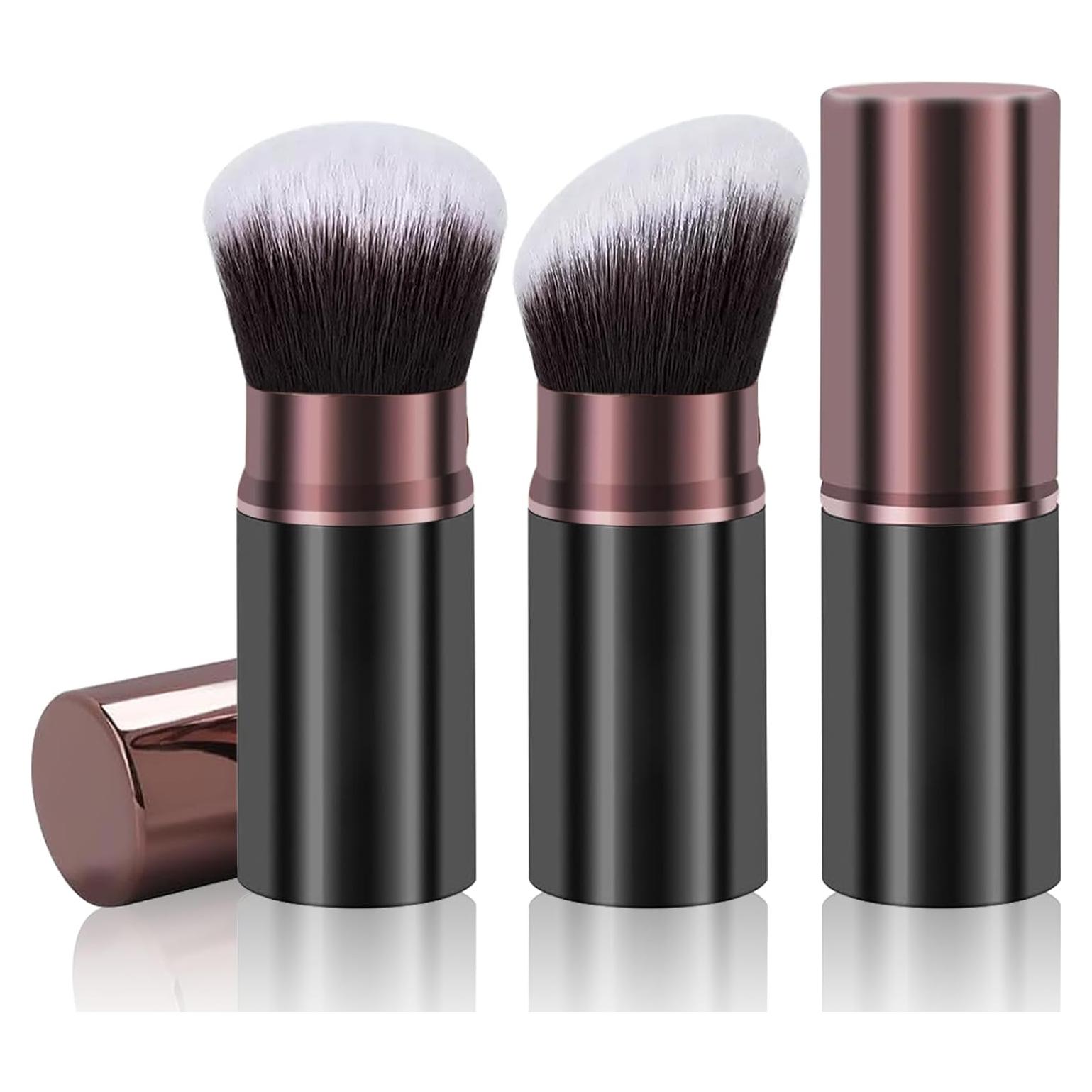 Brochas de Maquillaje Kabuki Retráctiles Keriloo - 2 Piezas