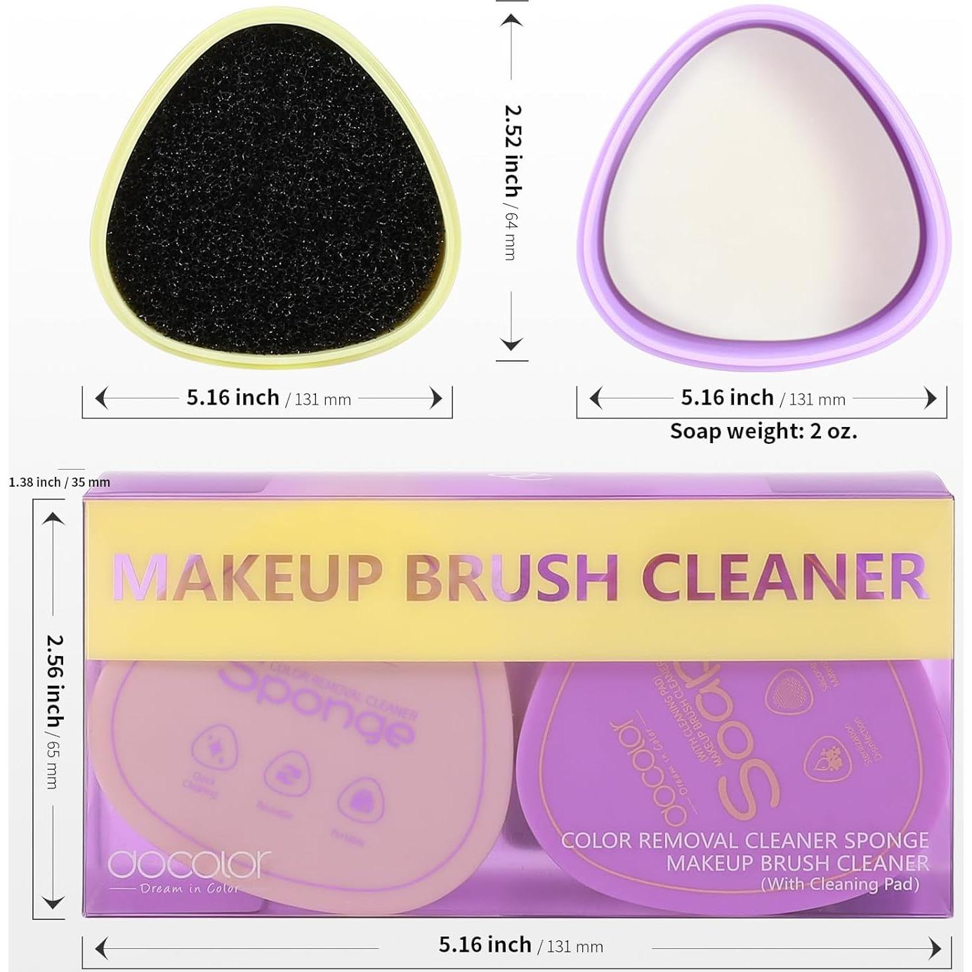 Juego de Limpiadores de Brochas Docolor con Jabón y Esponja