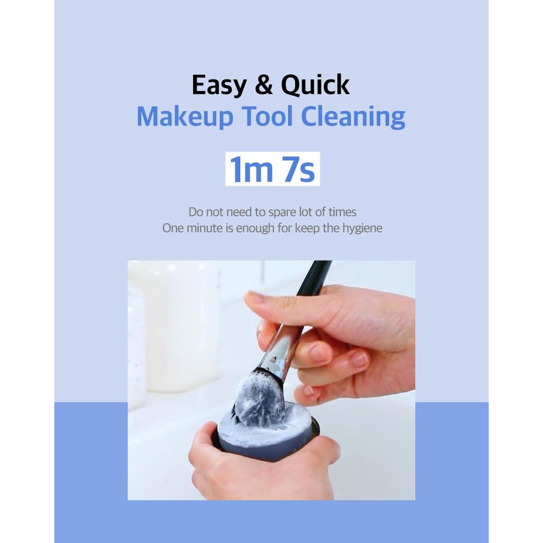 Limpiador Sólido de Brochas The Bkor 300+ Usos Compacto