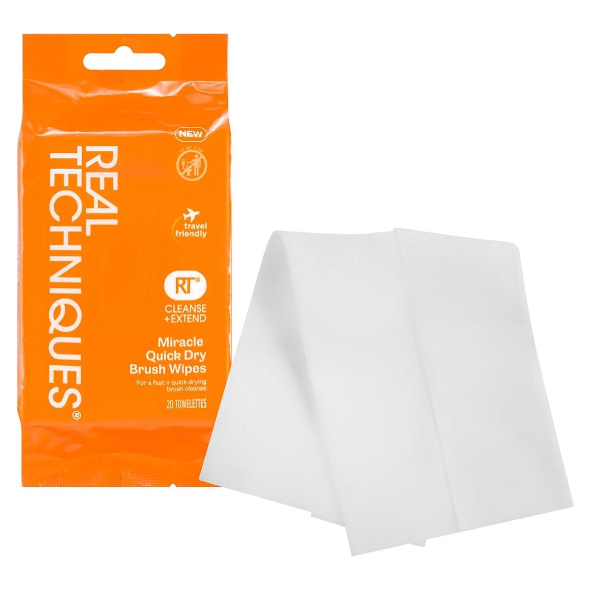 Toallitas para Brochas Real Techniques 20 Unidades Veganas