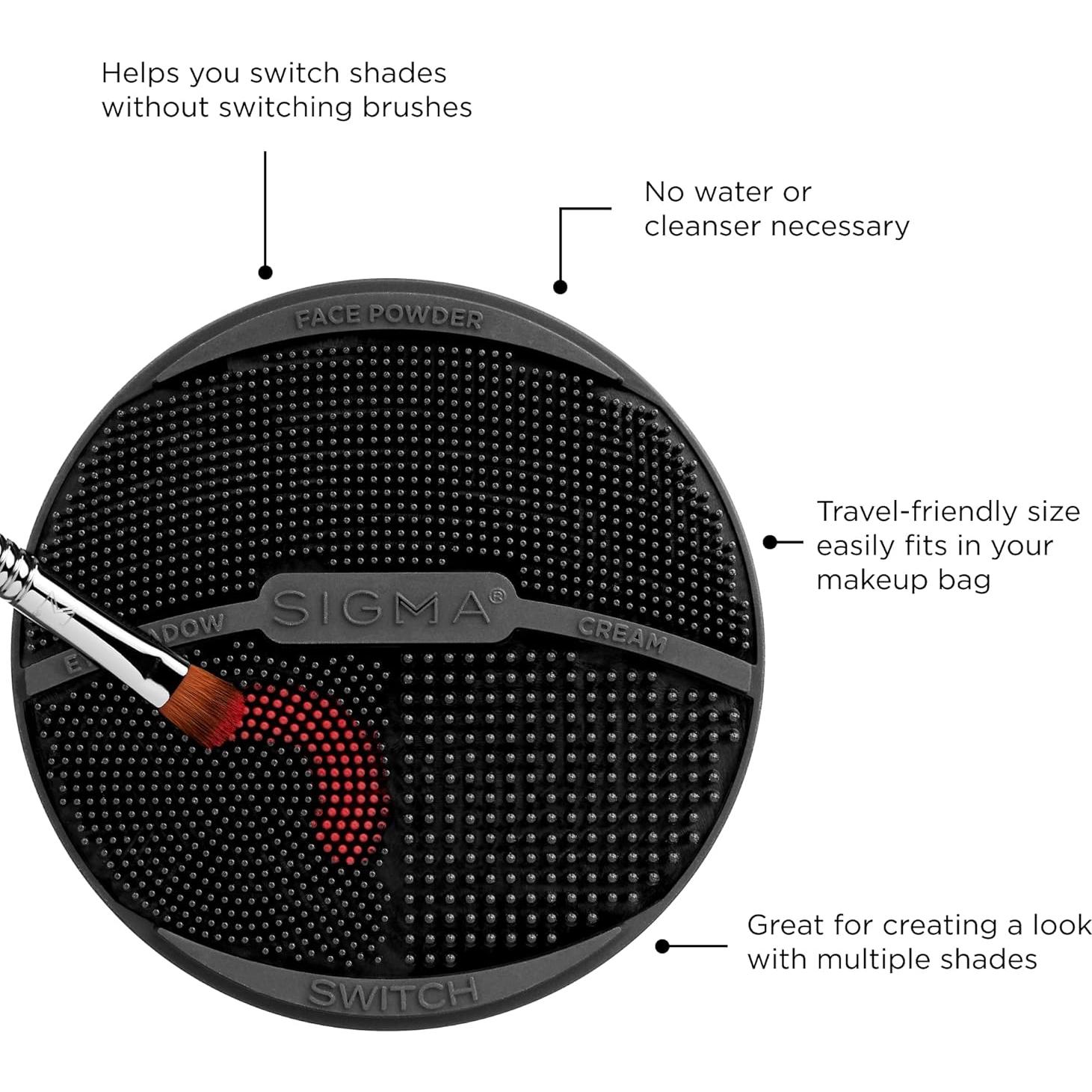 Sigma Switch Limpiador de Brochas de Silicona Tamaño Viaje