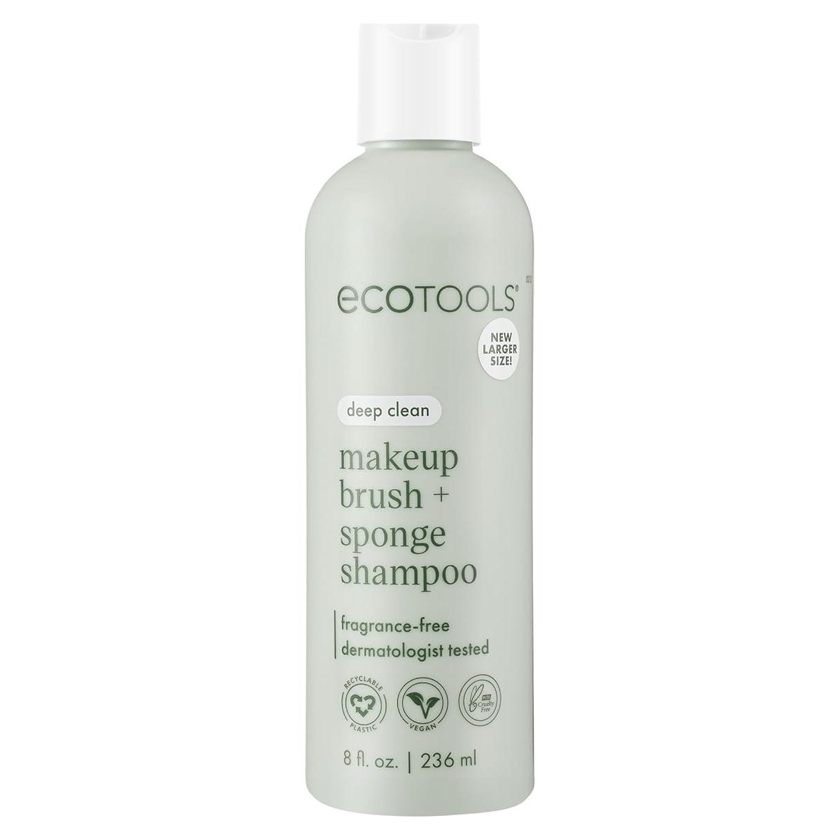 Champú para Brochas EcoTools 236 ml, Vegano y Sin Fragancia