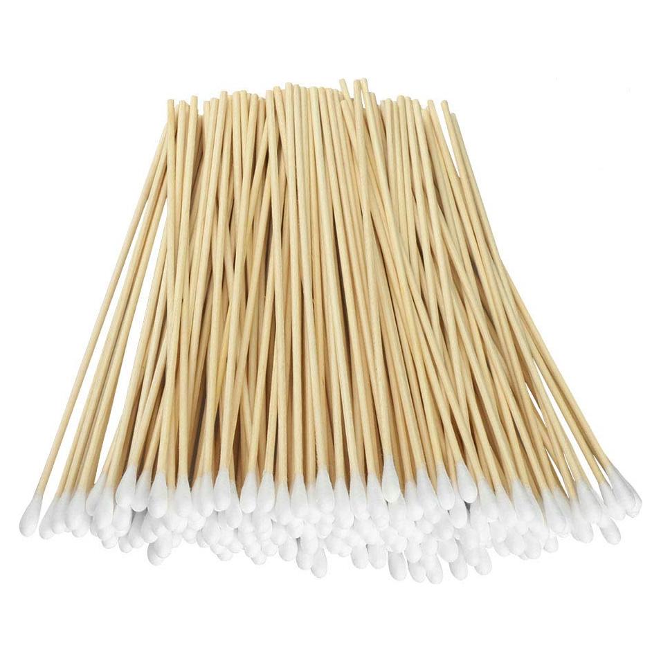 200 Bastoncillos de Algodón de Madera 15 cm Yinghezu