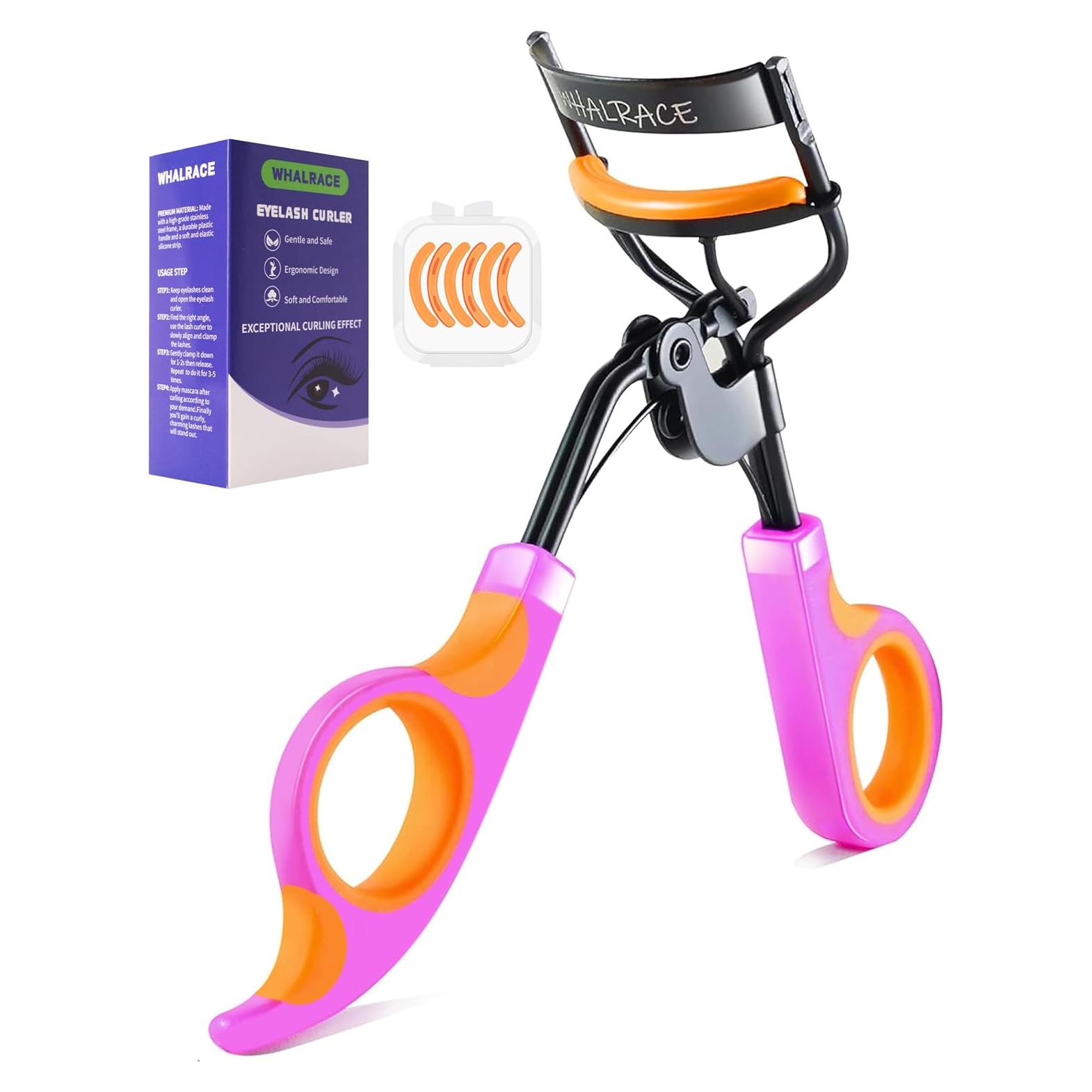 Rizador de Pestañas Whalrace MBH01 con 6 Almohadillas