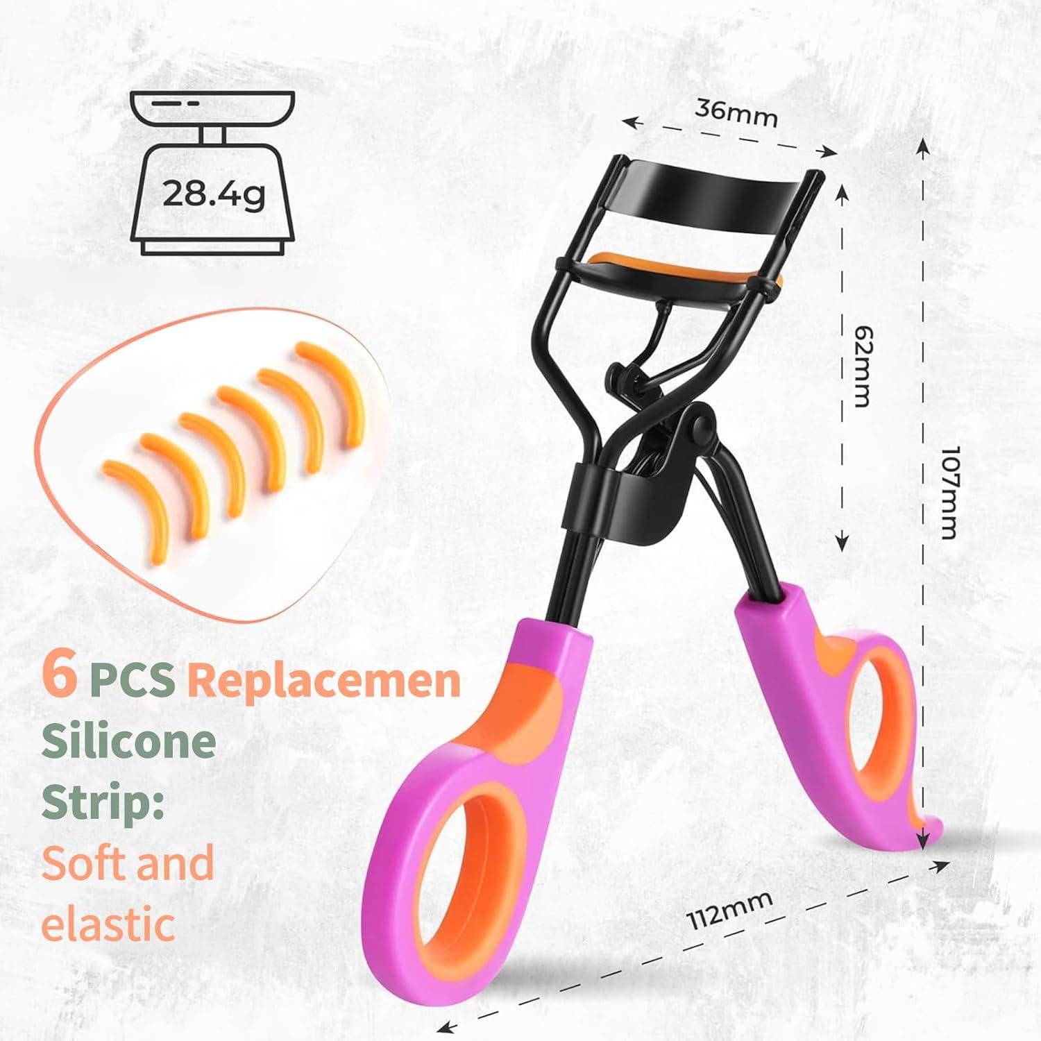 Rizador de Pestañas Whalrace MBH01 con 6 Almohadillas