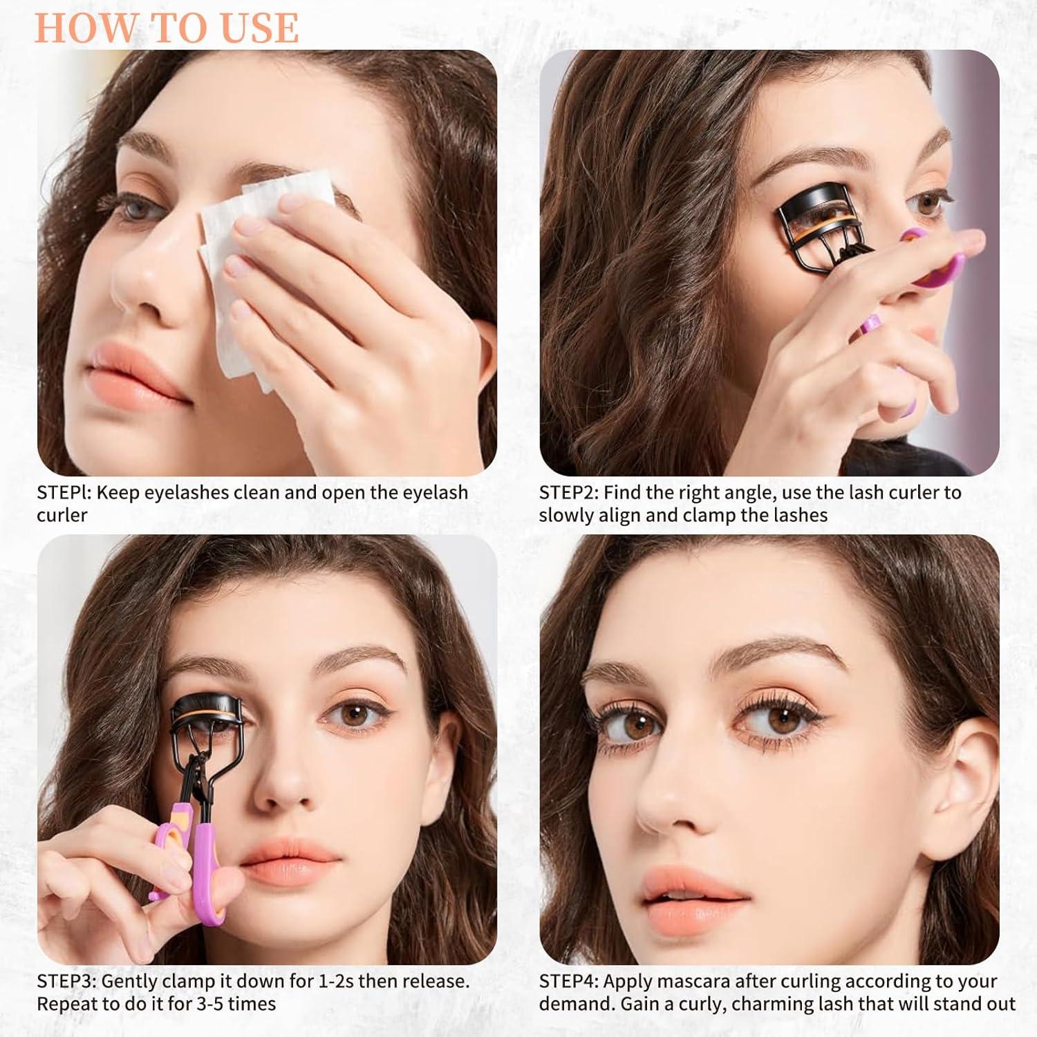 Rizador de Pestañas Whalrace MBH01 con 6 Almohadillas