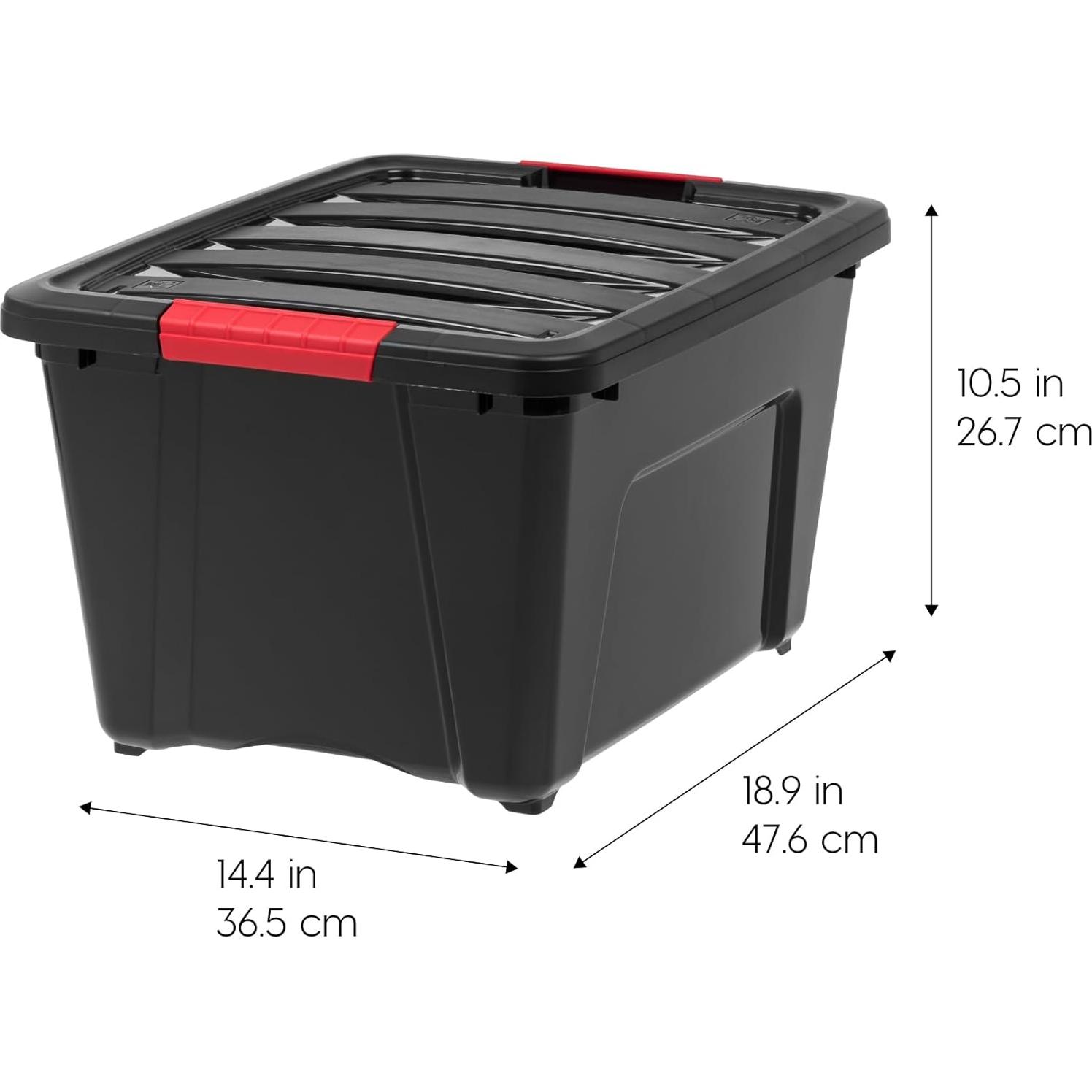 Contenedores de Almacenamiento IRIS USA 32 Qt - 6 Piezas