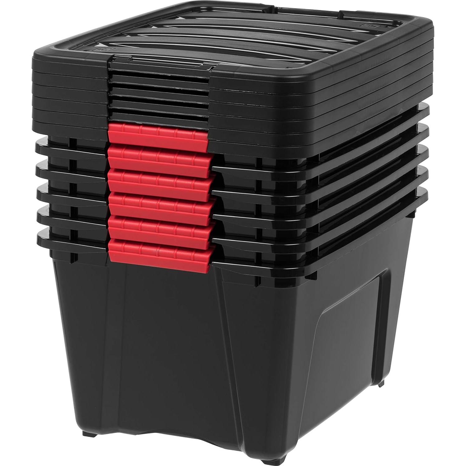 Contenedores de Almacenamiento IRIS USA 32 Qt - 6 Piezas