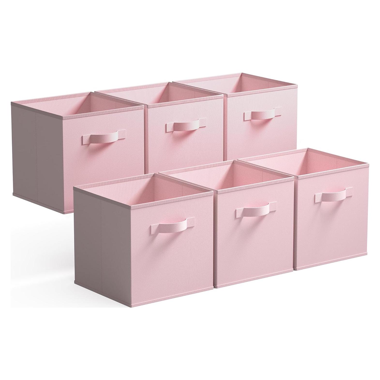 Cajas de Almacenamiento Plegables GRANNY SAYS Rosa 11 cm - 6 Pzas