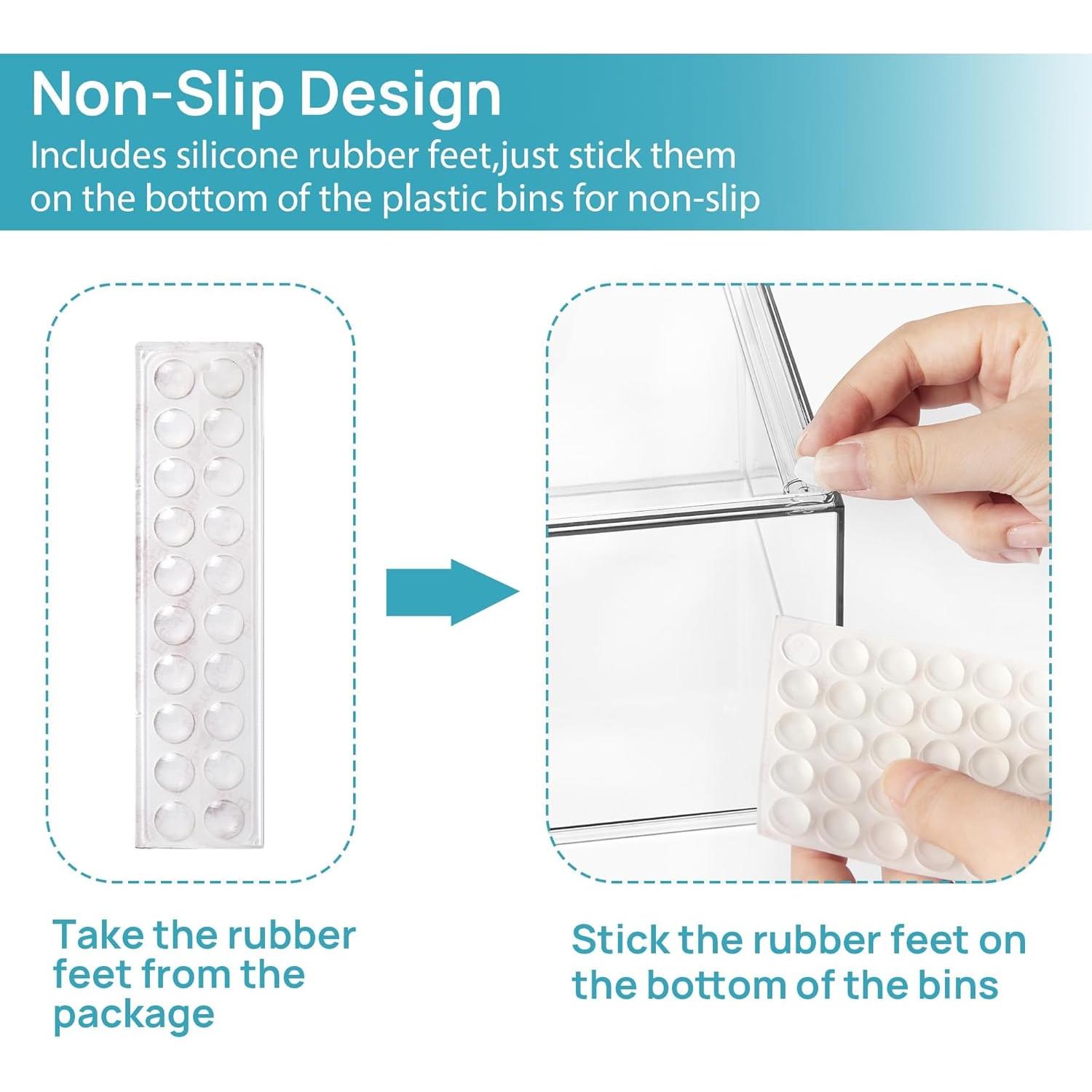 Cajones de Almacenamiento Apilables Vtopmart 4 Piezas 11 cm