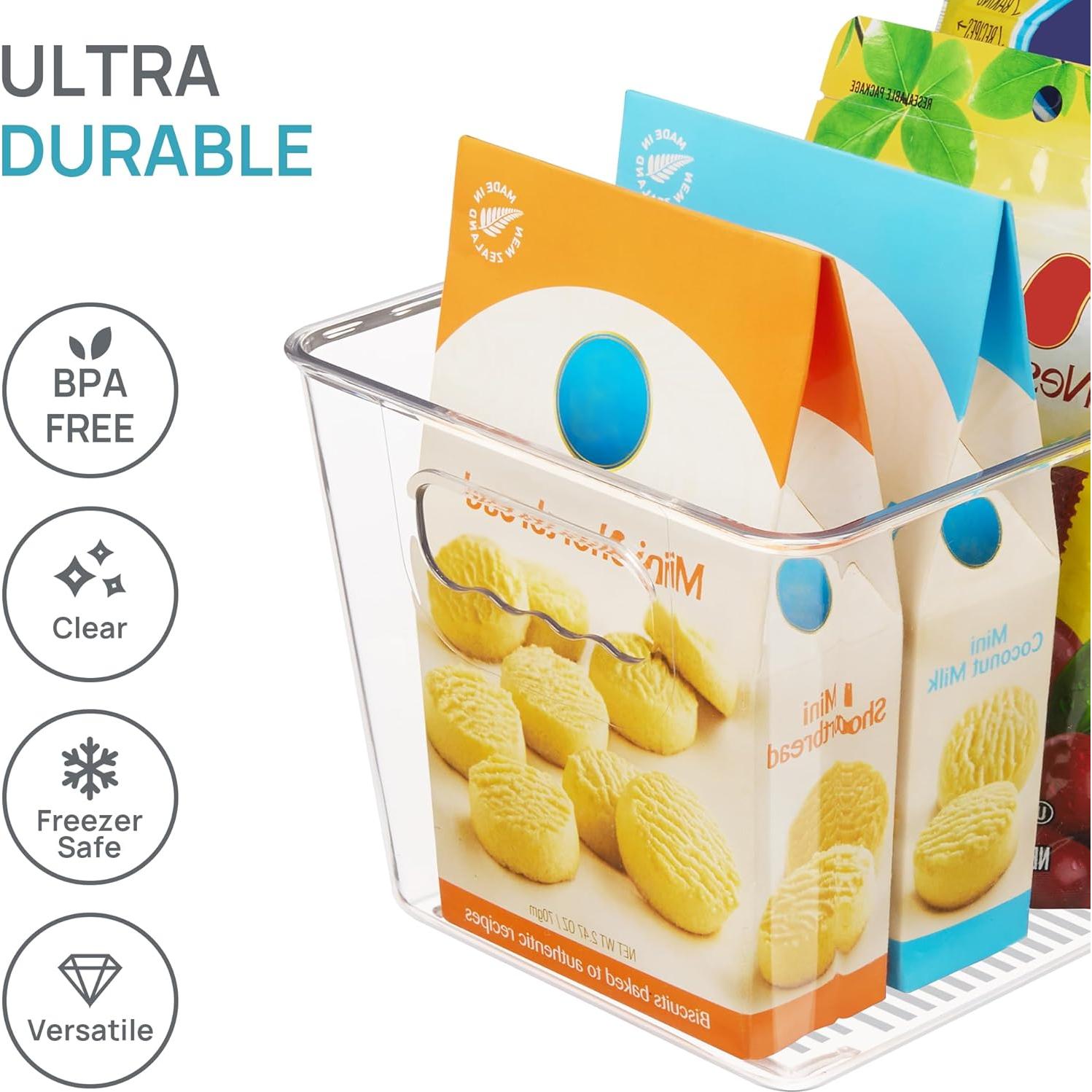 Bins de Almacenamiento Vtopmart 6 PCS Plástico Transparente
