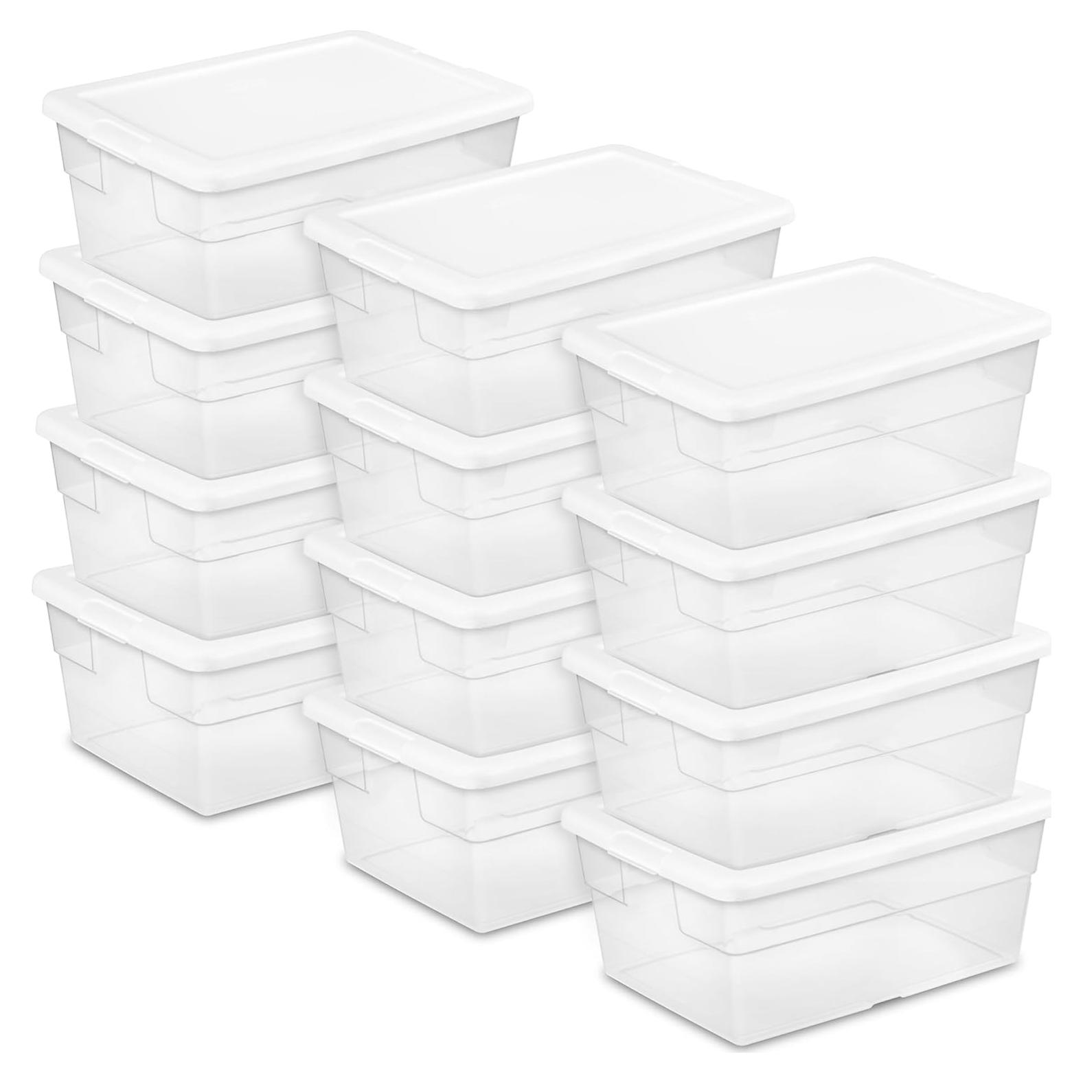 Caja de Almacenamiento Sterilite 12 Paquetes 15 Litros