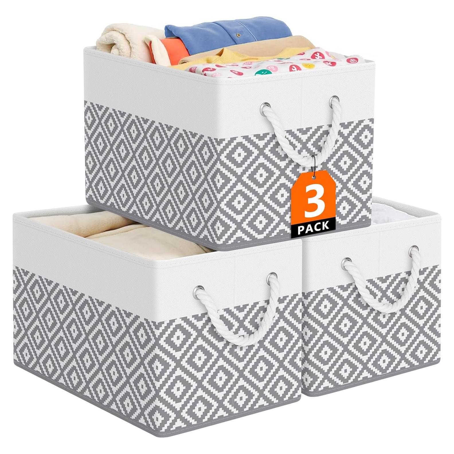 Cajas de Almacenamiento Plegables StorageTastic 3 Unidades 38x25x24cm