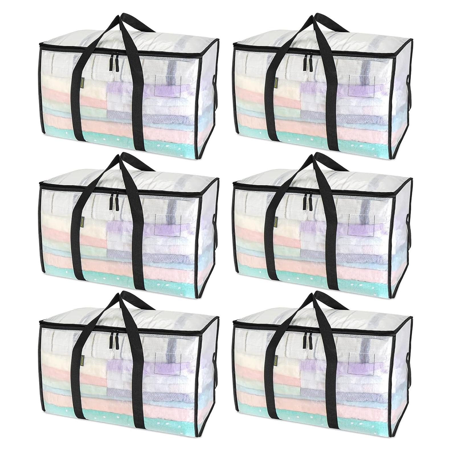 Bolsas de Mudanza BALEINE 6-Pack Transparentes 90L