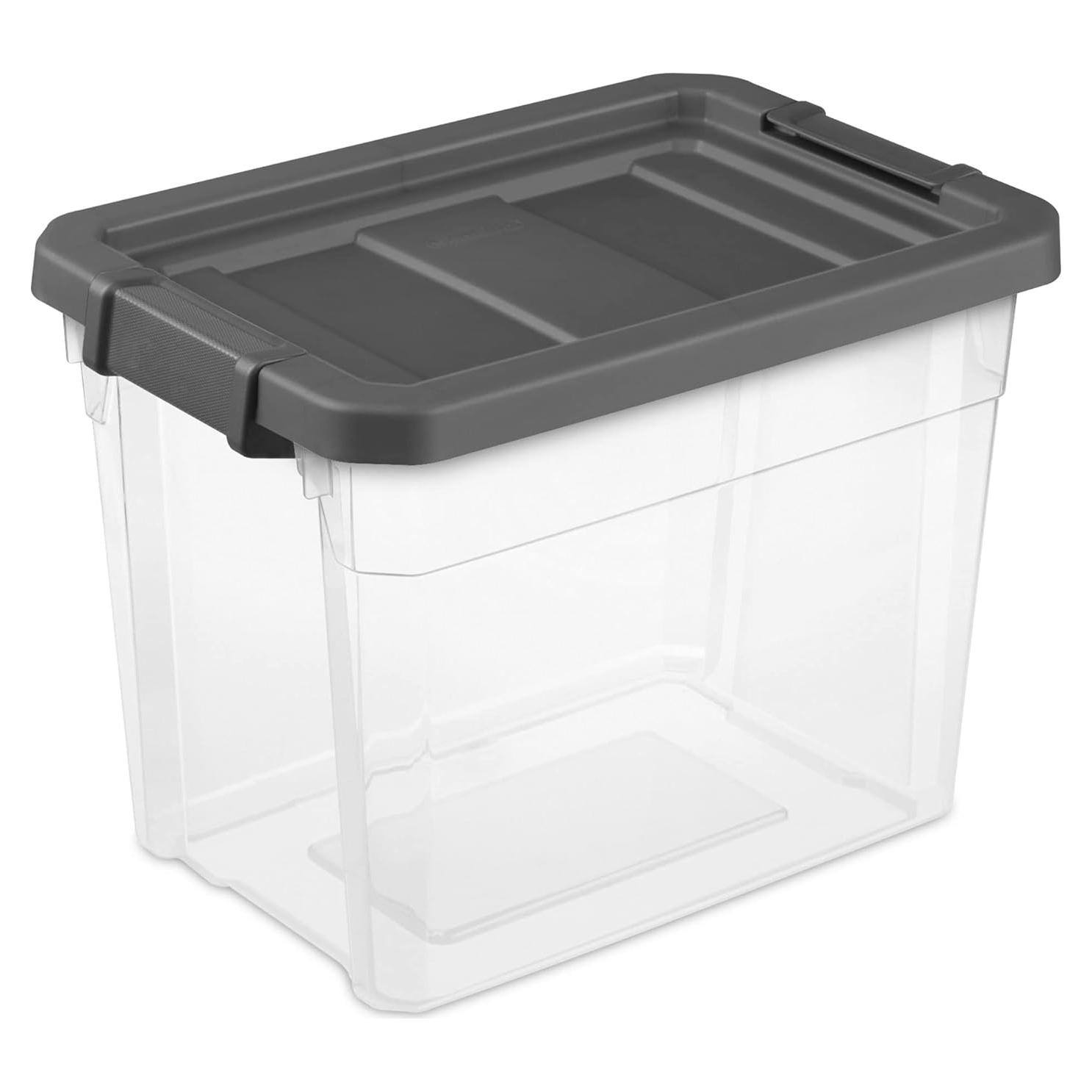 Caja Apilable Modular Transparente Sterilite 30QT 45,72x32cm
