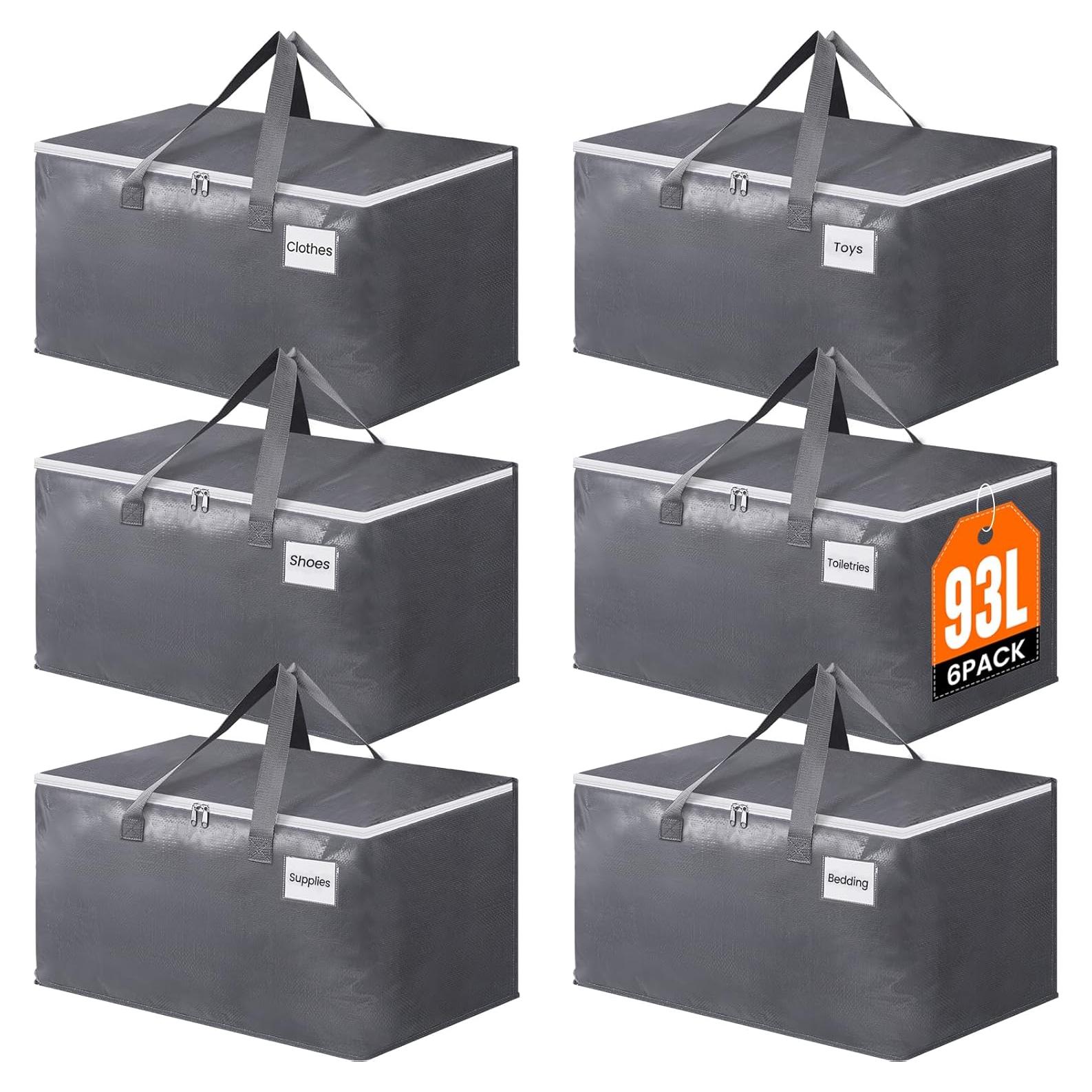 Bolsas de Mudanza BlissTotes 93L Paquete de 6 Resistentes