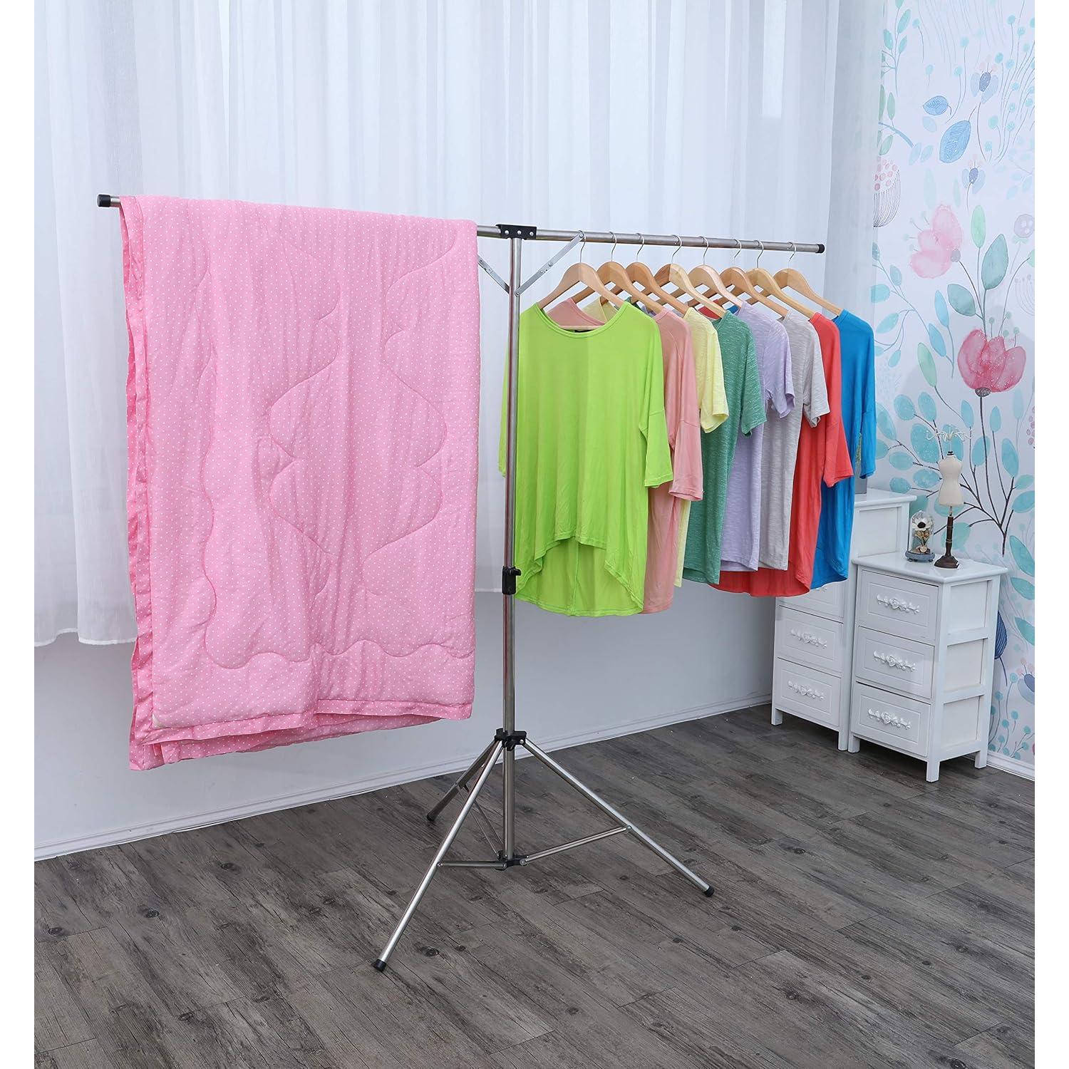 Estante de Secado de Ropa Exilot Plegable Ajustable 110 lbs